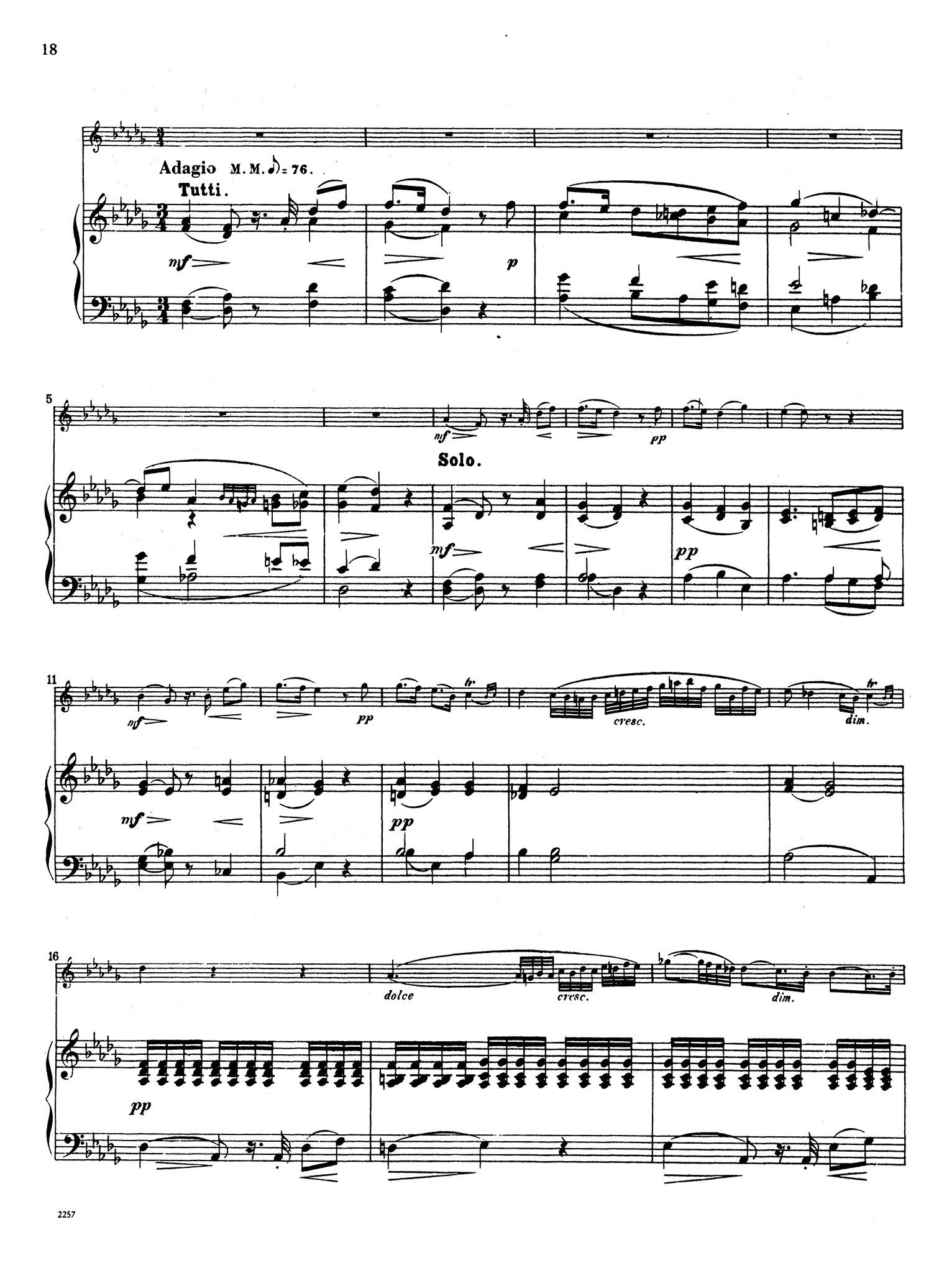 Clarinet Concerto No. 3 in F Minor, WoO 19 - Movement 2