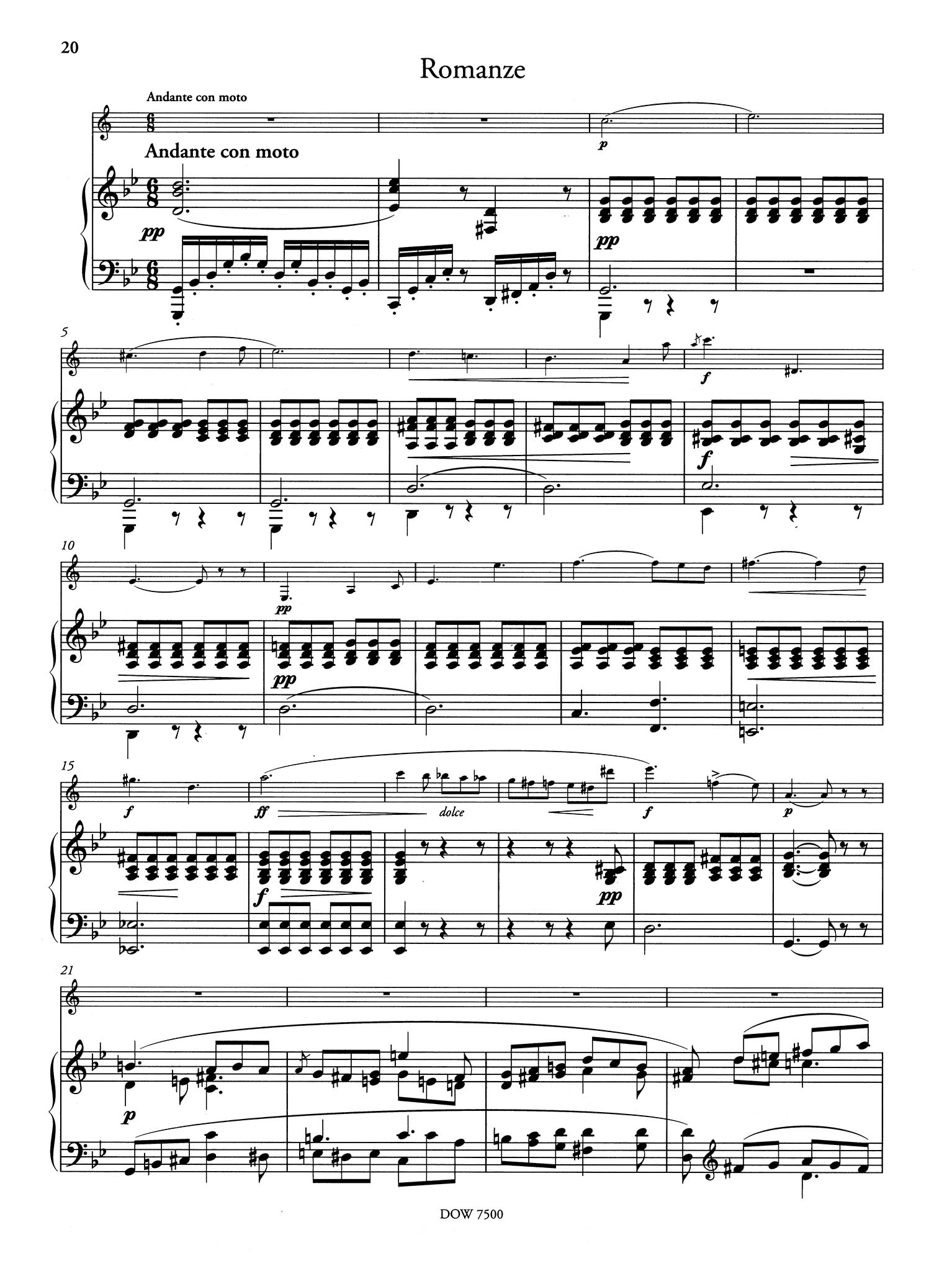 Clarinet Concerto No. 2 in E-flat Major, Op. 74 - Movement 2