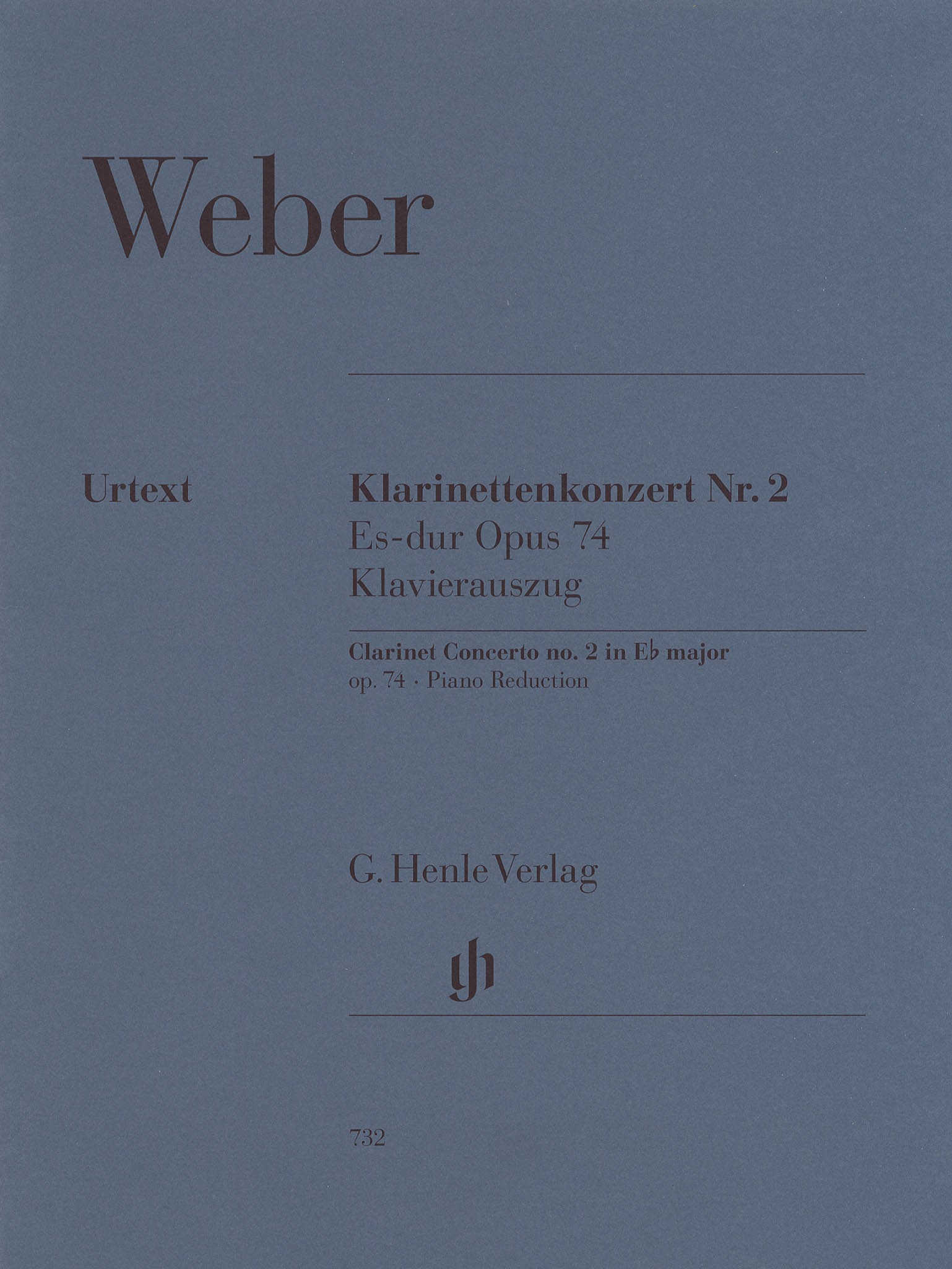 Clarinet Concerto No. 2 in E-flat Major, Op. 74 Cover