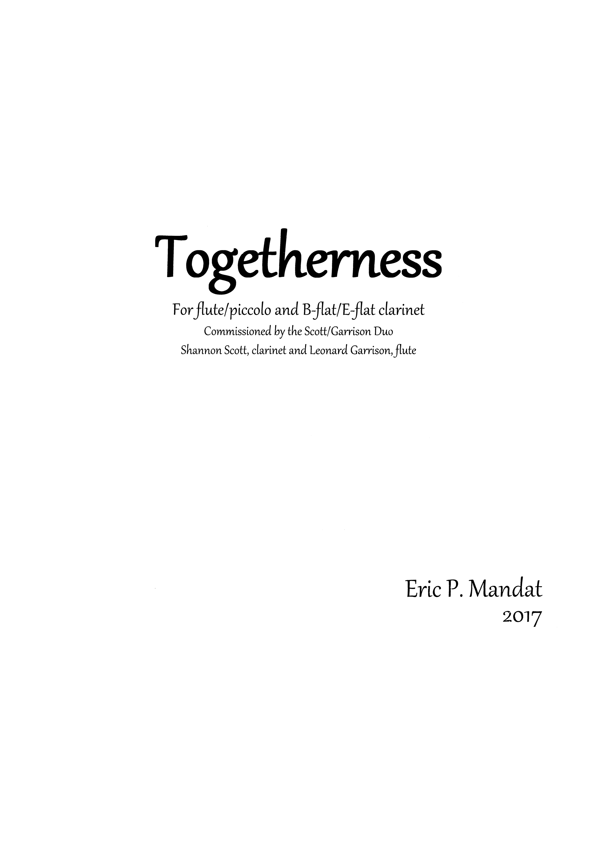 Mandat Togetherness Cover