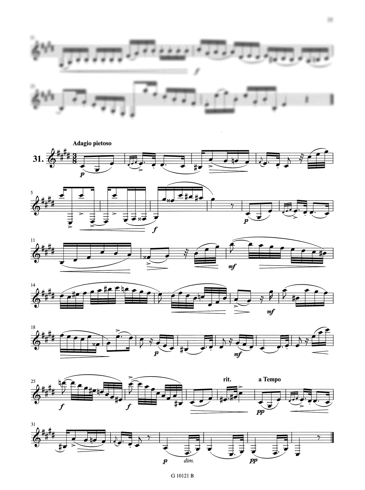 Ferling4 8 Études for low clarinets arranged by Mark Wolbers study no. 31