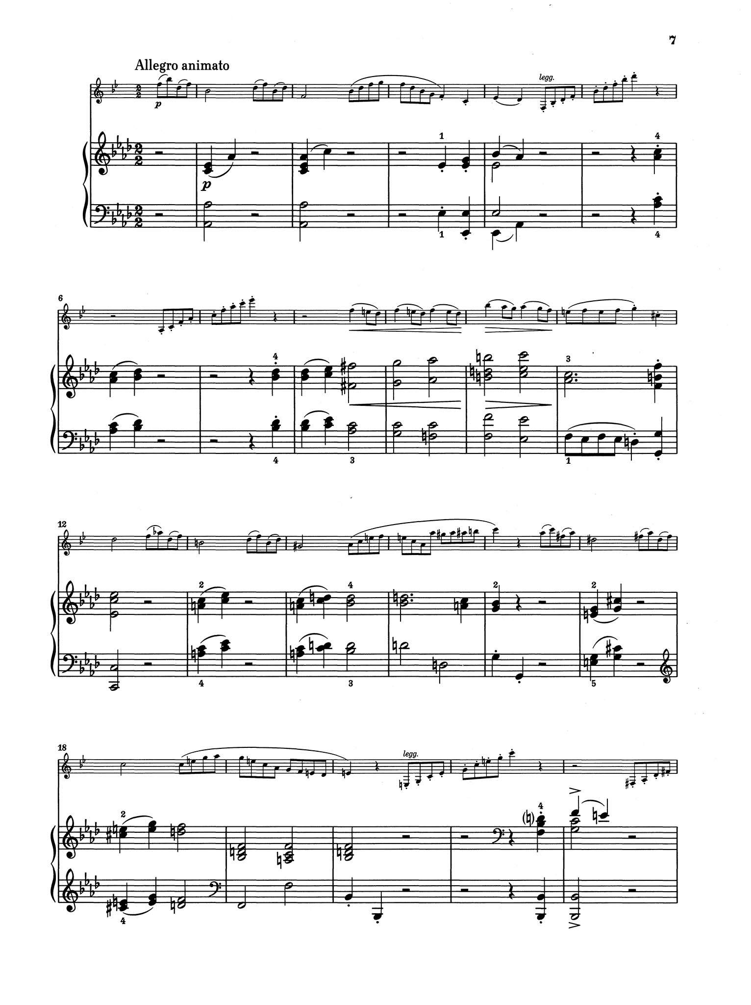Sonata for Clarinet & Piano, Op. 167 - Movement 2
