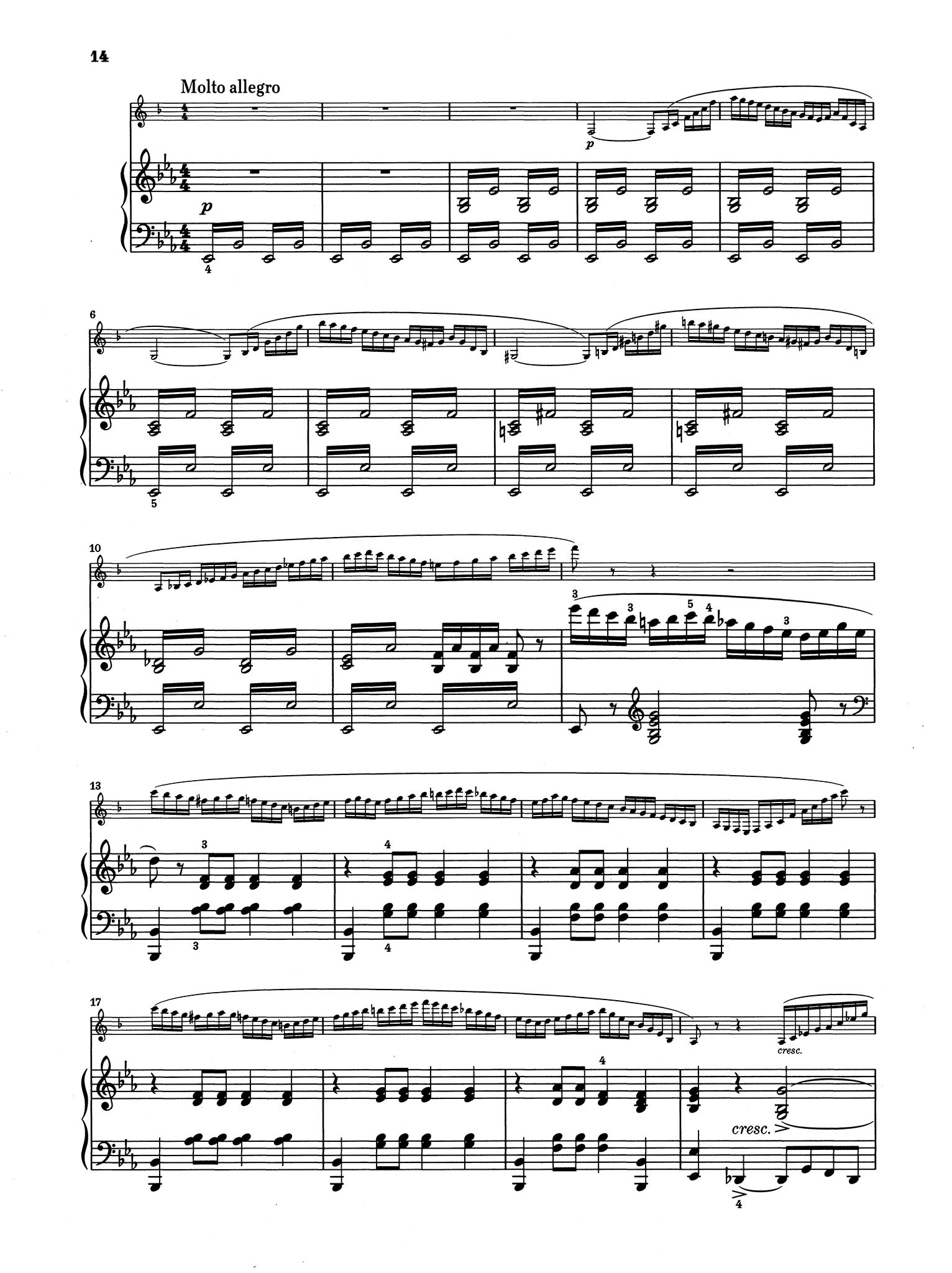 Sonata for Clarinet & Piano, Op. 167 - Movement 4