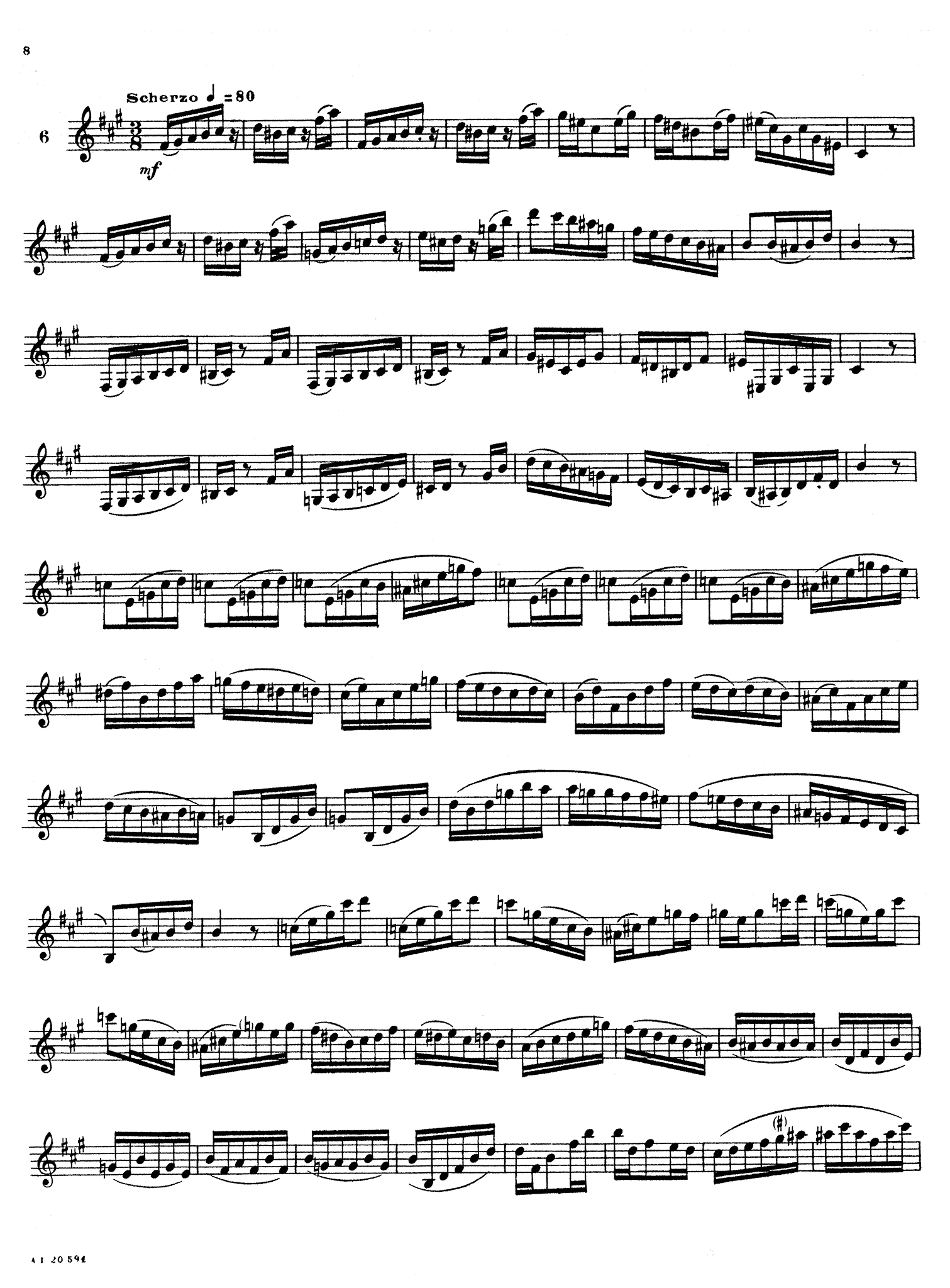 André Vacellier 16 Études for Clarinet after Ferling page 8
