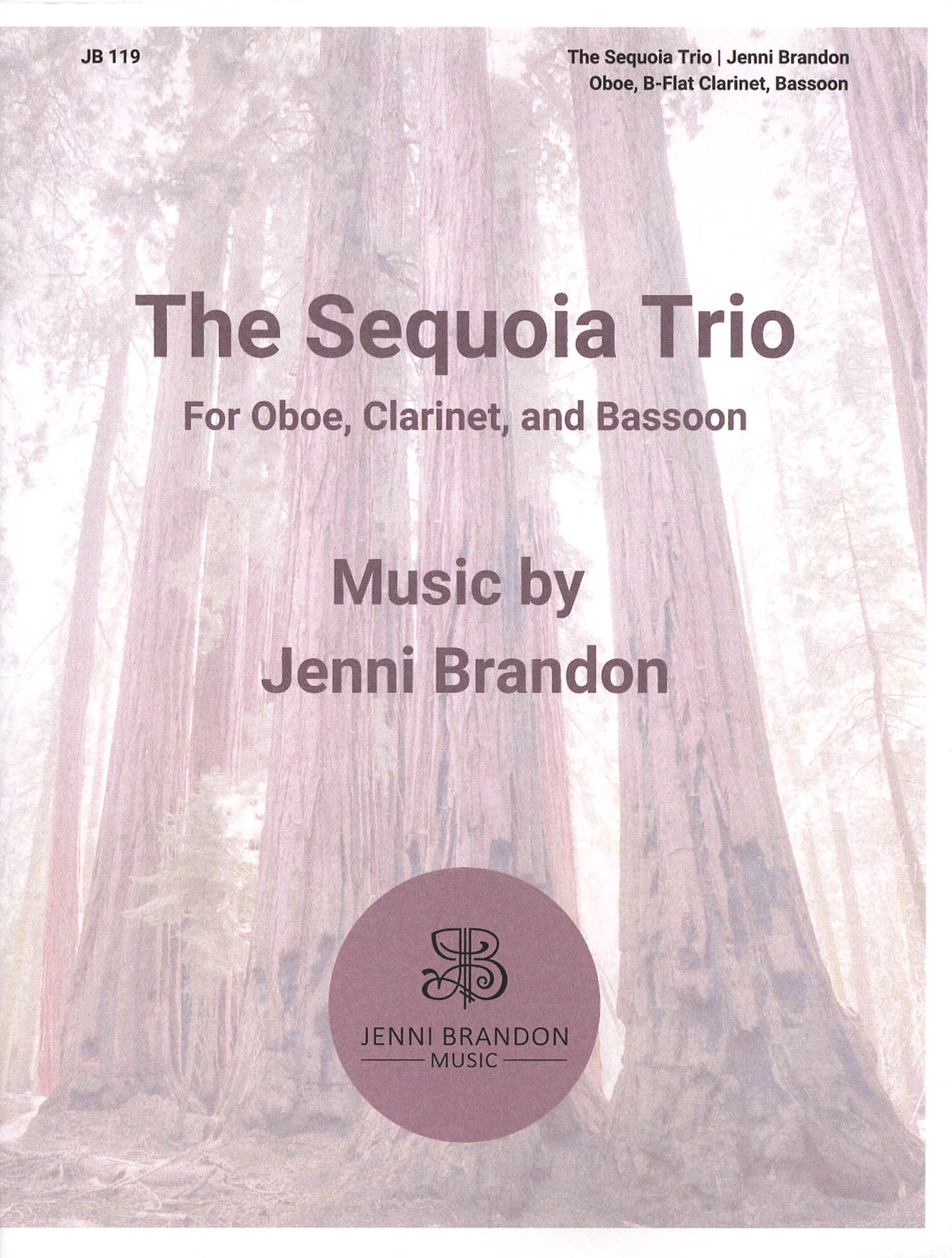 Brandon, Jenni Sequoia Trio oboe clarinet bassoon cover