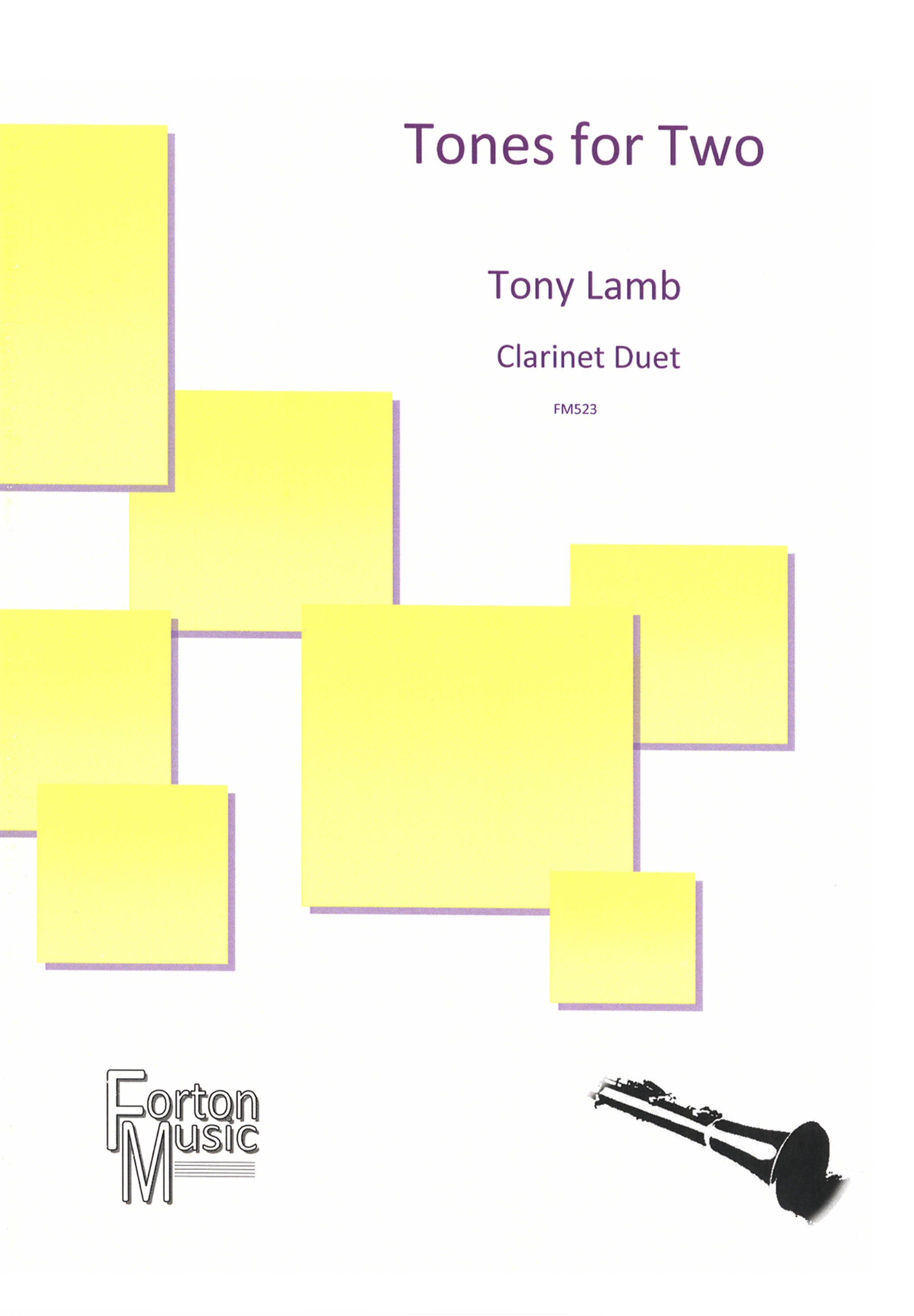 Tony Lamb Tones for Two clarinet duet cover