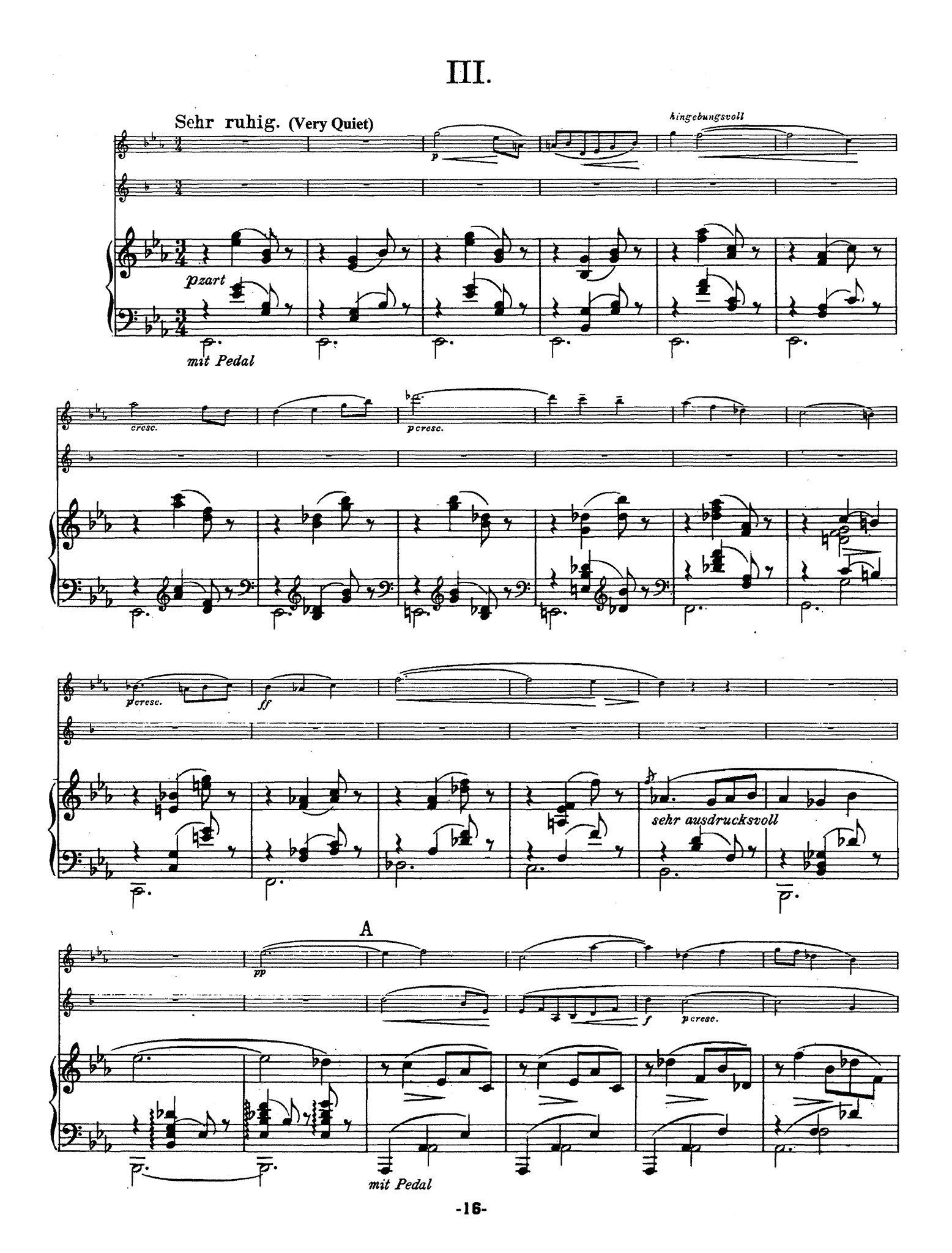 Baussnern Serenade in 4 Movements clarinet violin piano trio - Movement 3
