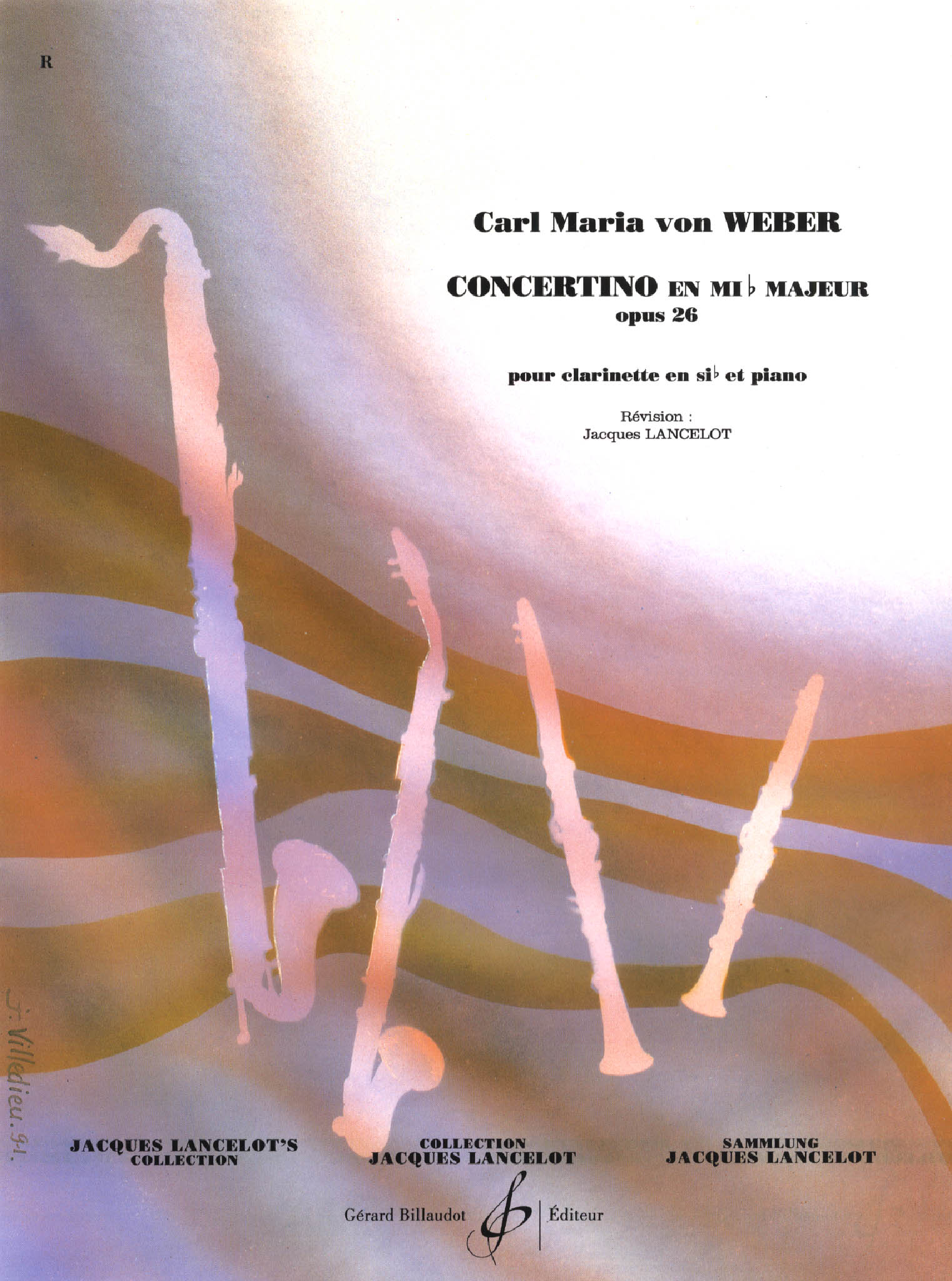 Weber Concertino, Op. 26 Cover