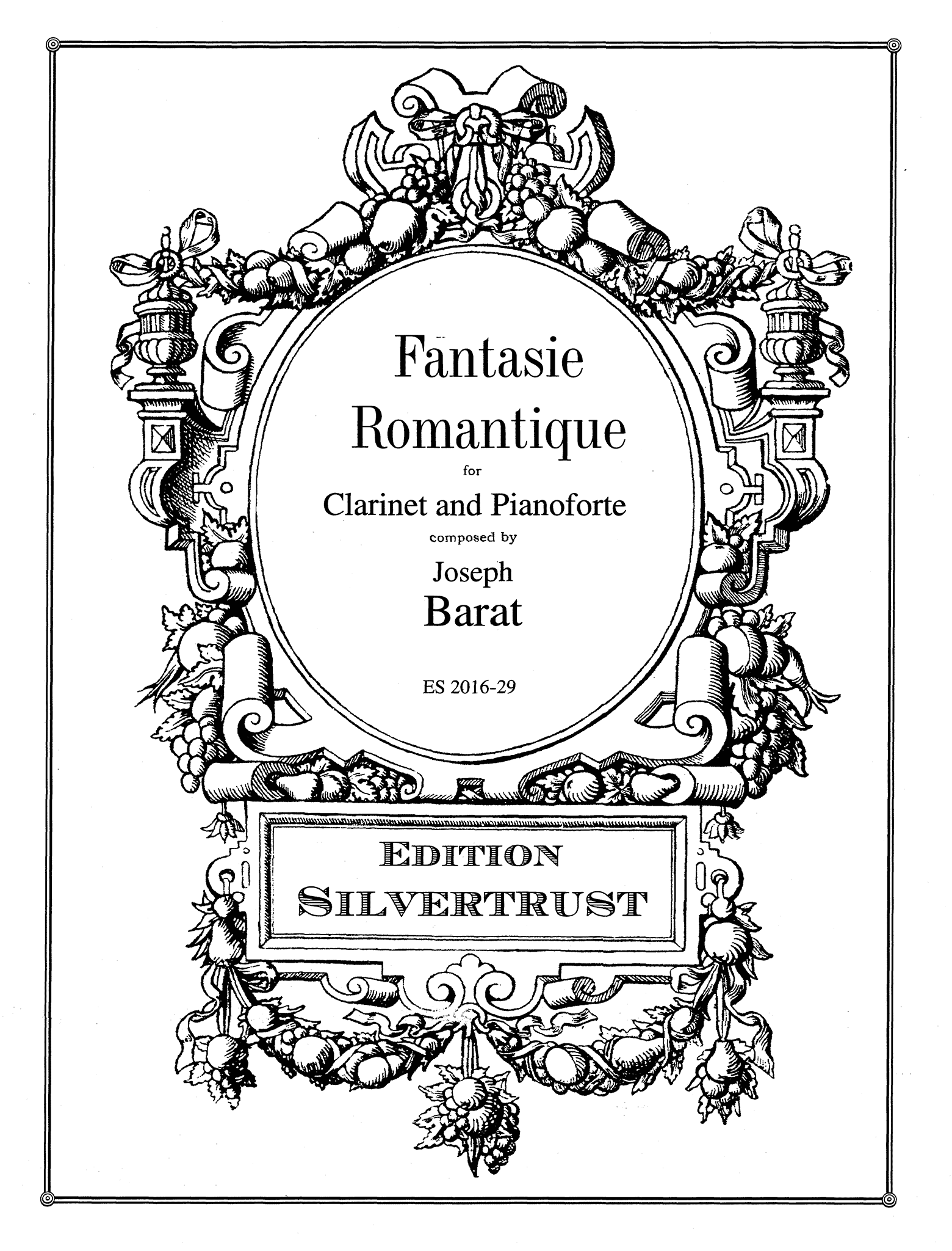 Barat Fantaisie romantique for clarinet & piano cover