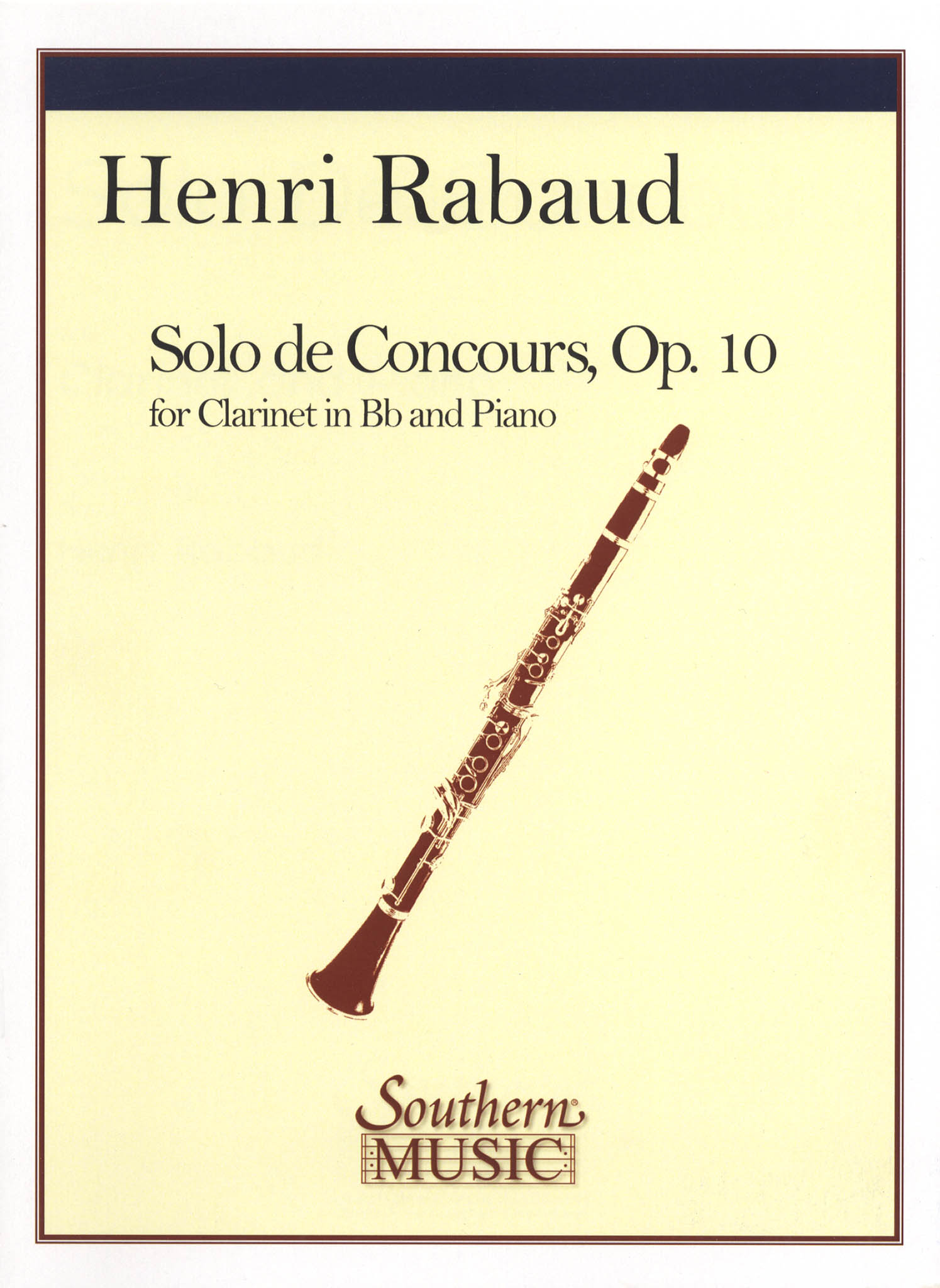 Solo de Concours, Op. 10 Cover