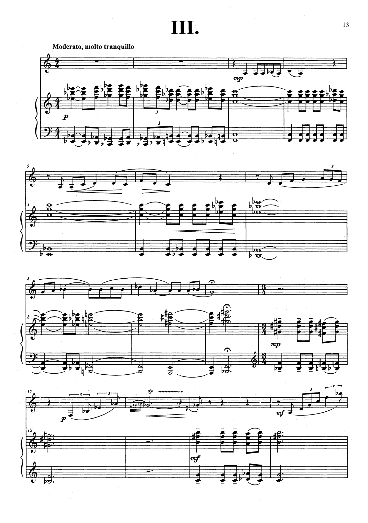 Hidas Sonata for Clarinet & Piano - Movement 3