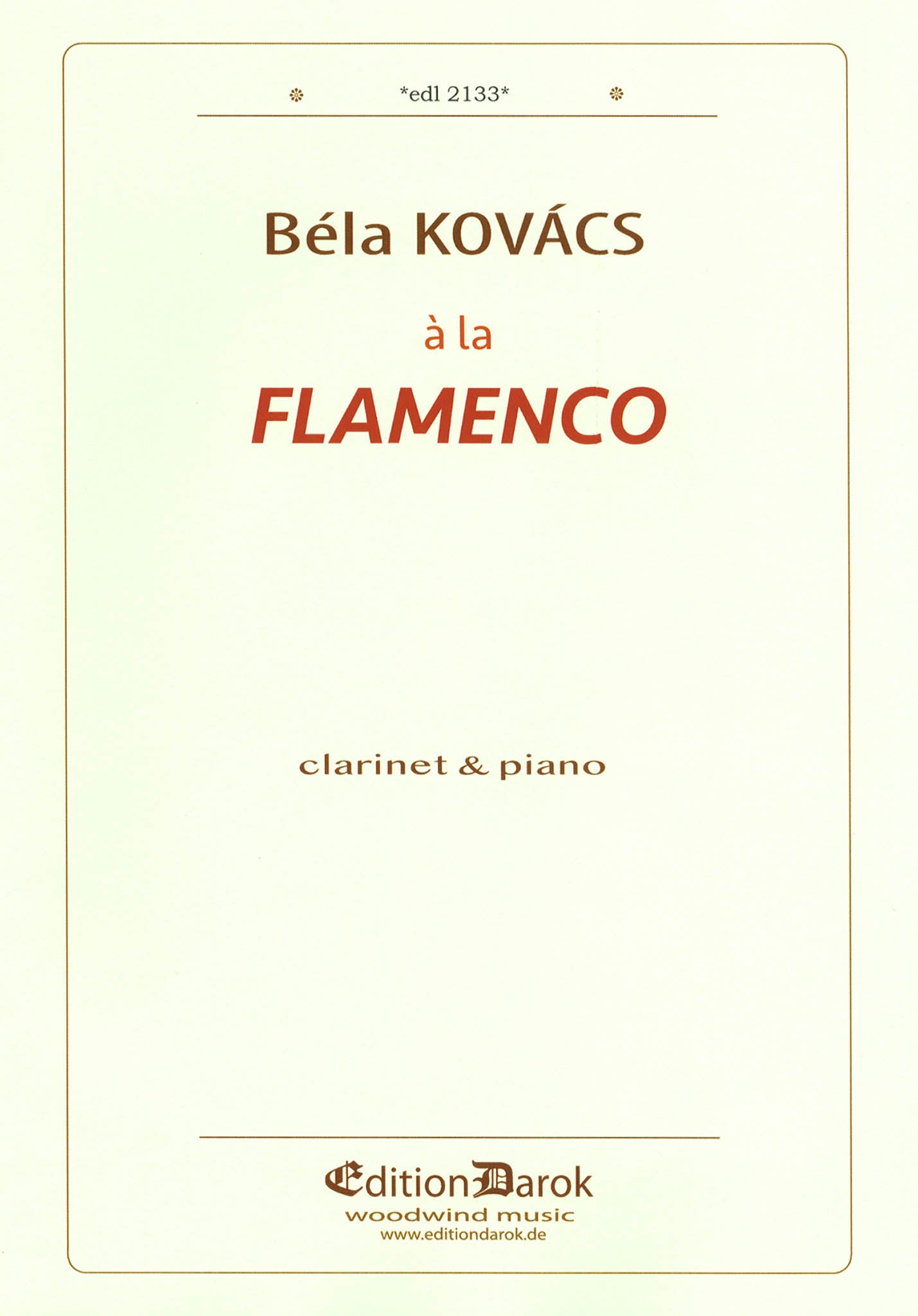 Kovács à la Flamenco Cover