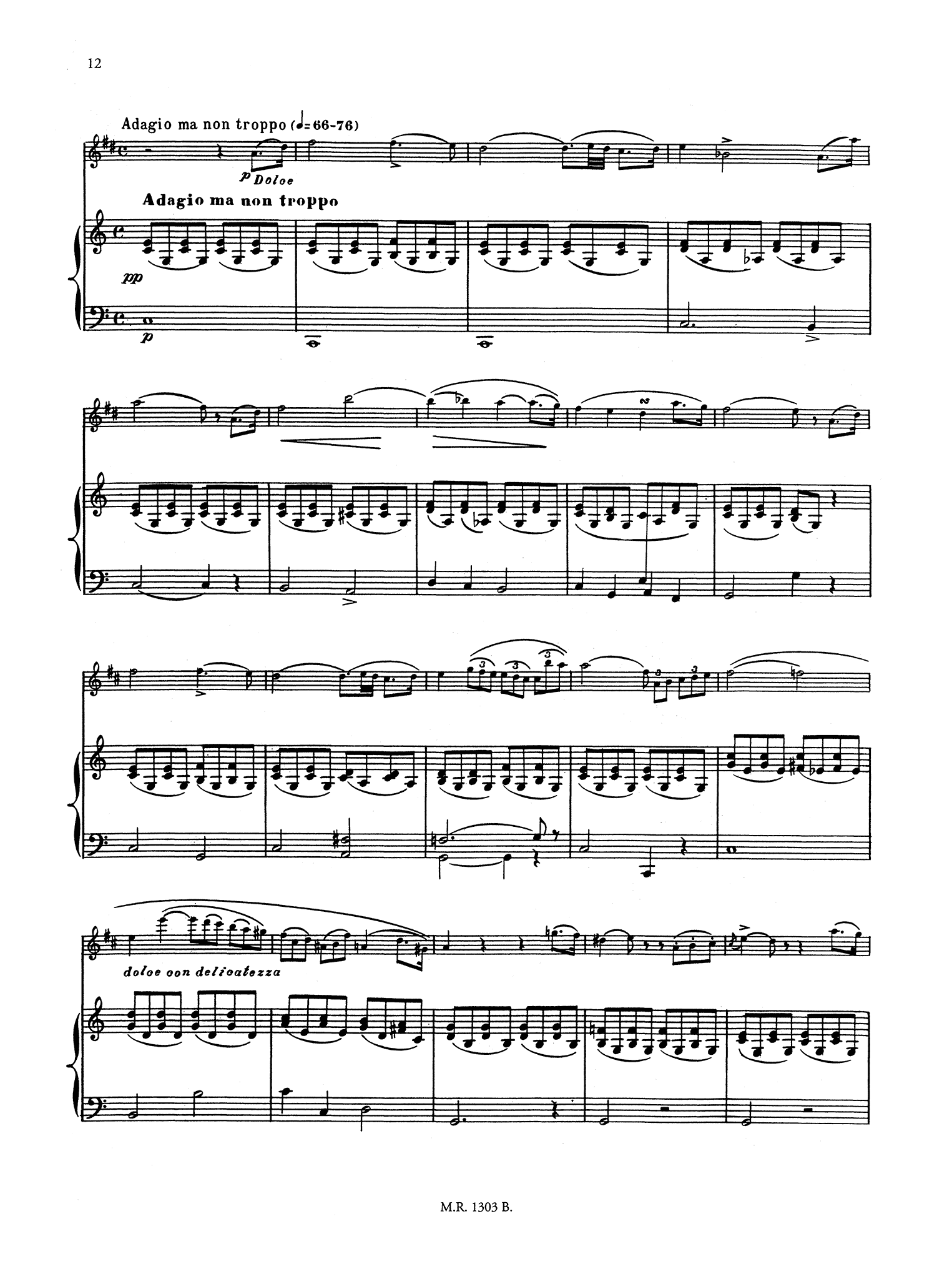 Weber Clarinet Concerto No. 1, Op. 73 - Movement 2
