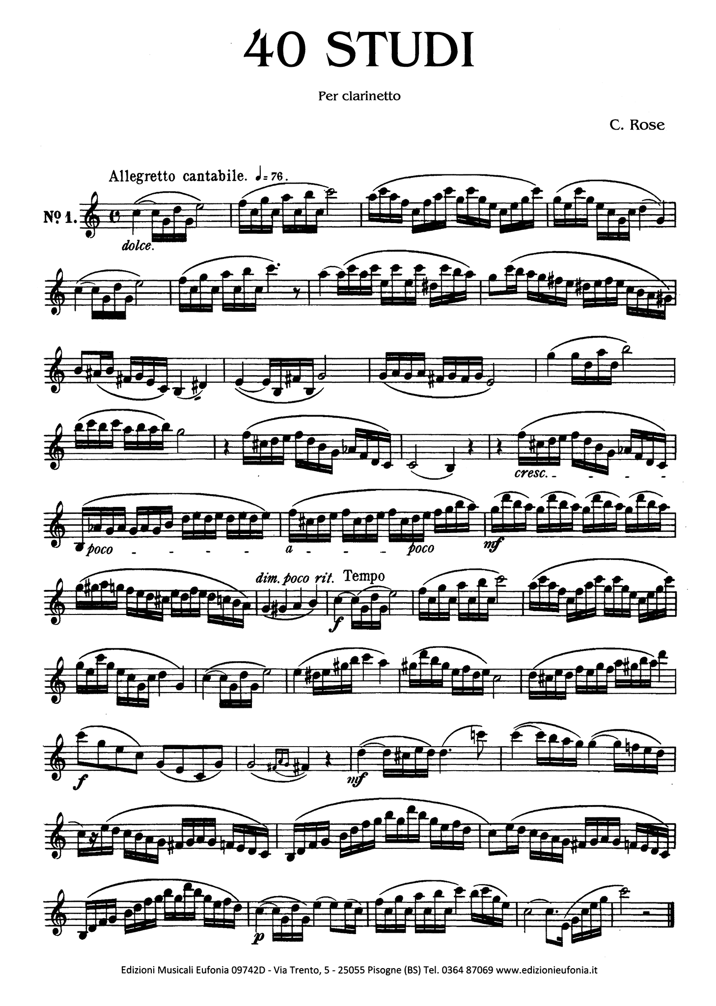 40 Études for Clarinet Page 3