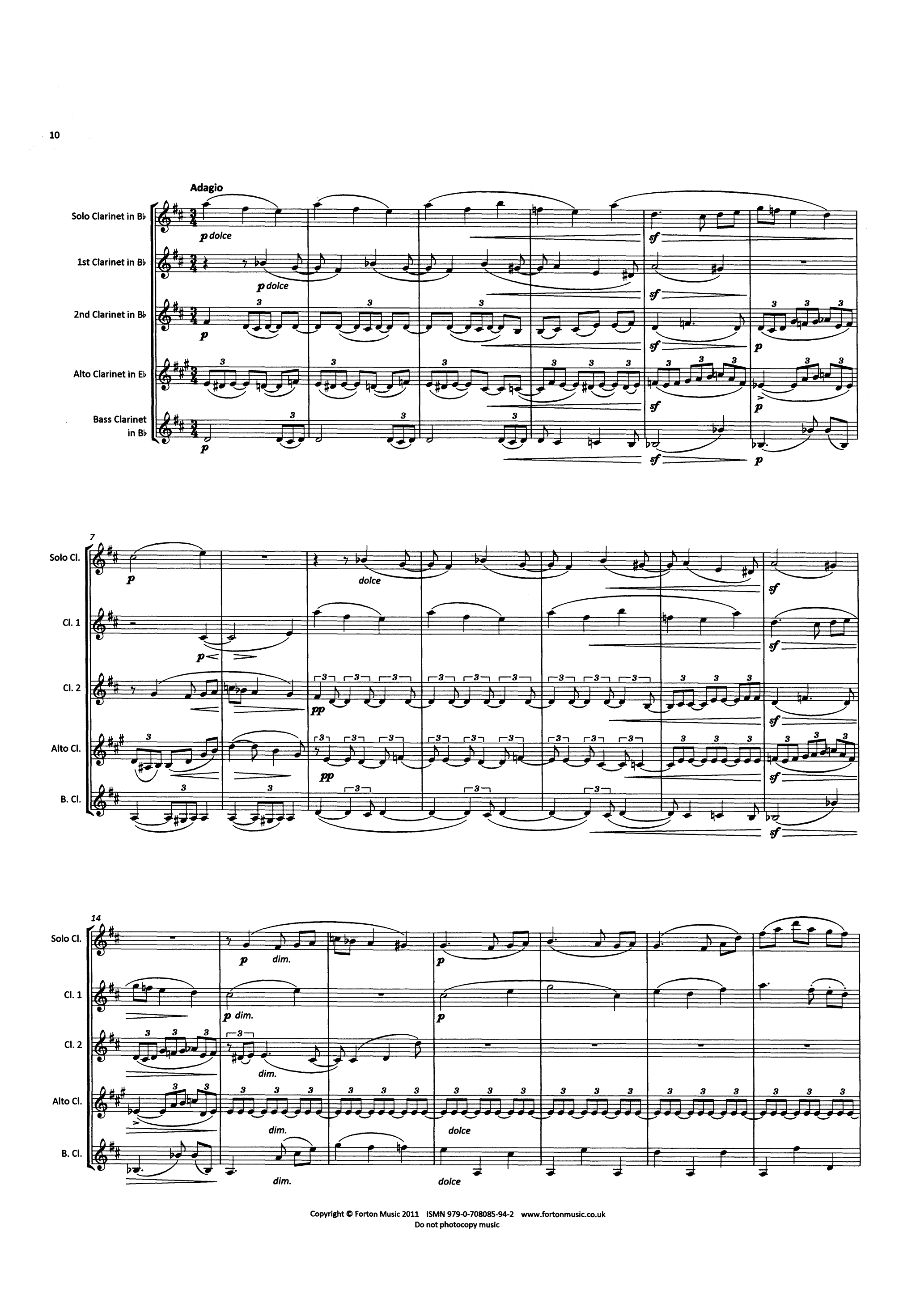 Clarinet Quintet, Op. 115 - Movement 2
