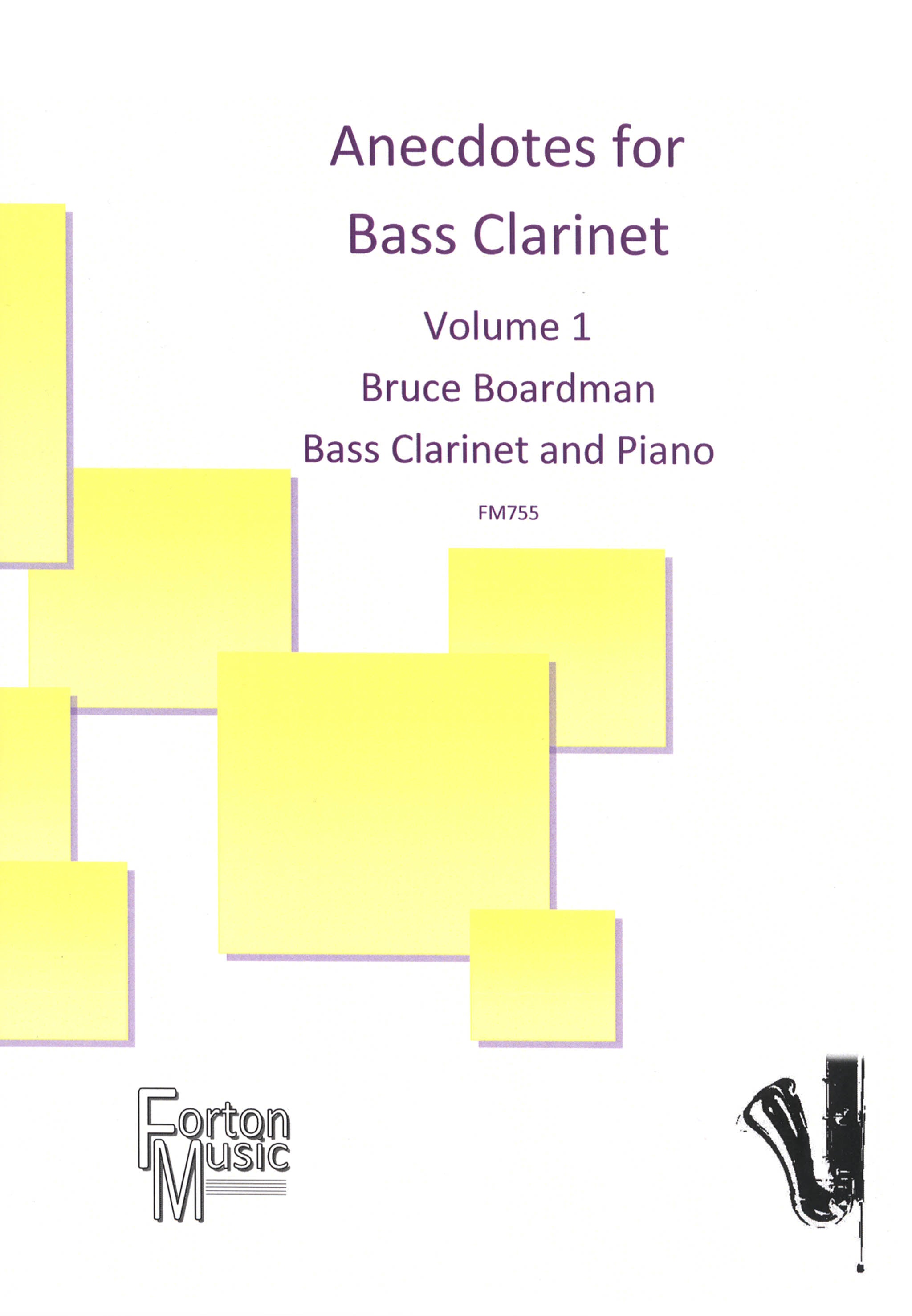 Boardman Anecdotes for Bass Clarinet and Piano, Volume 1 cover
