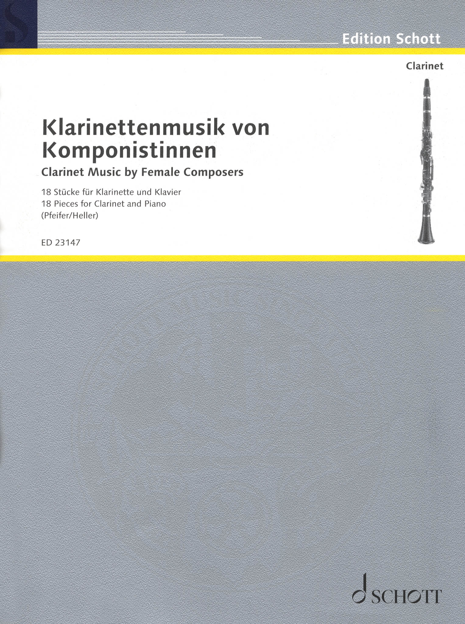 Clarinet Music by Female Composers Schott Collection cover
