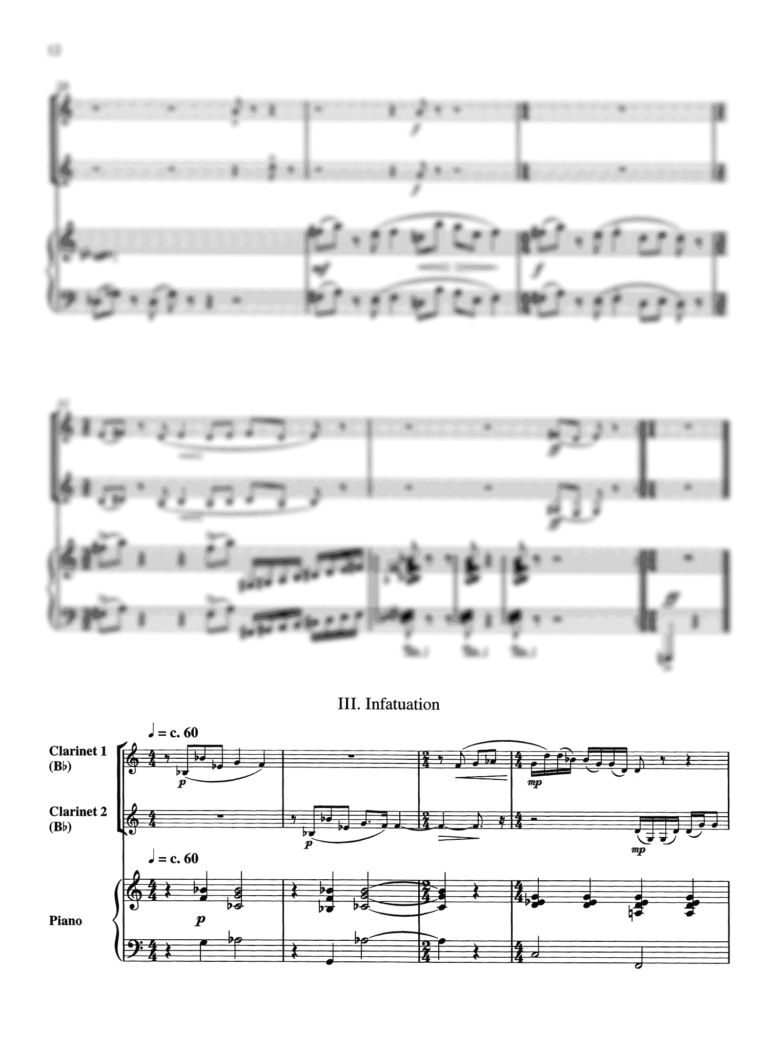 Schocker Sonata No. 2 for Two Clarinets & Piano - Movement 3