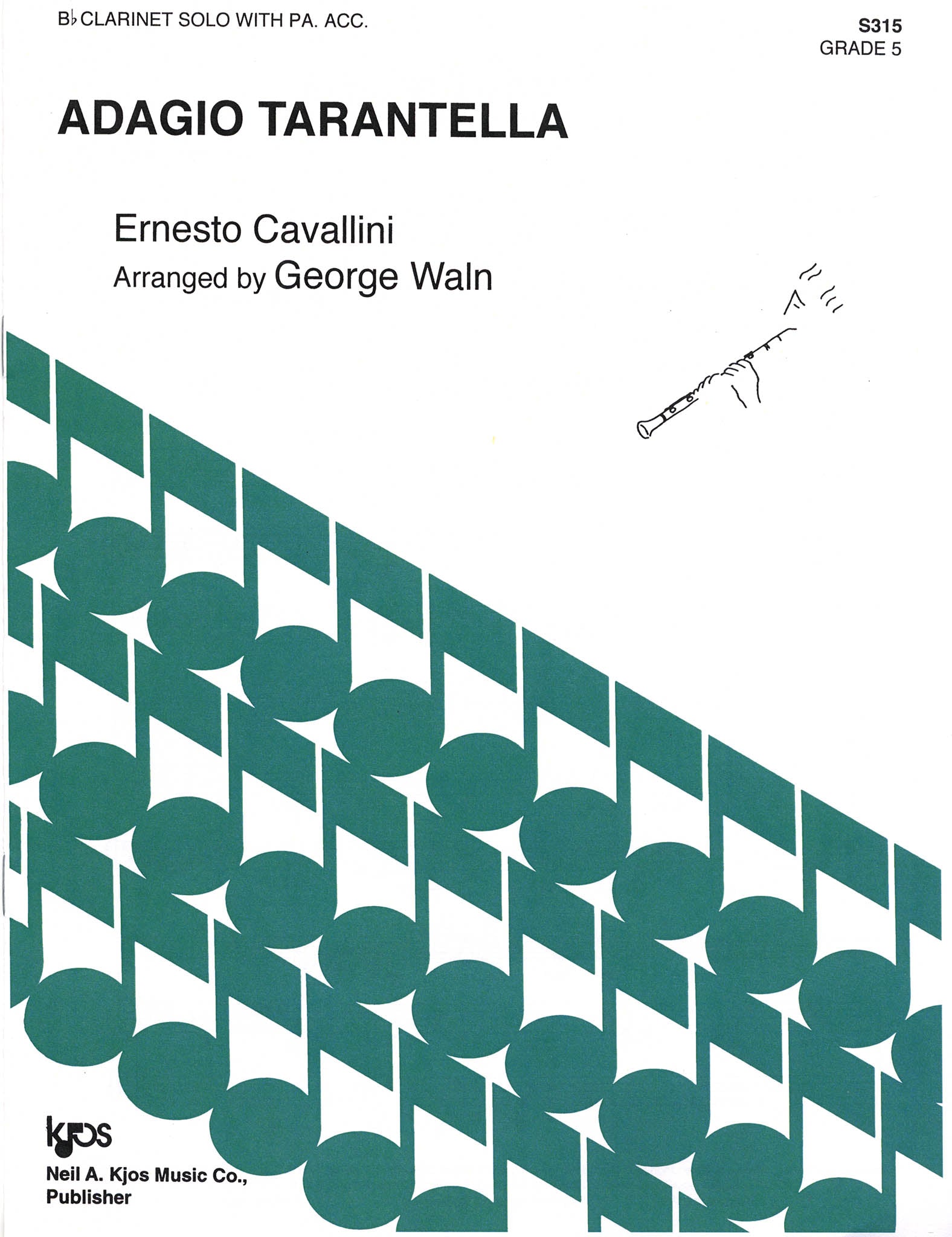 Cavallini Adagio e Tarantella clarinet and piano (shortened version) Cover