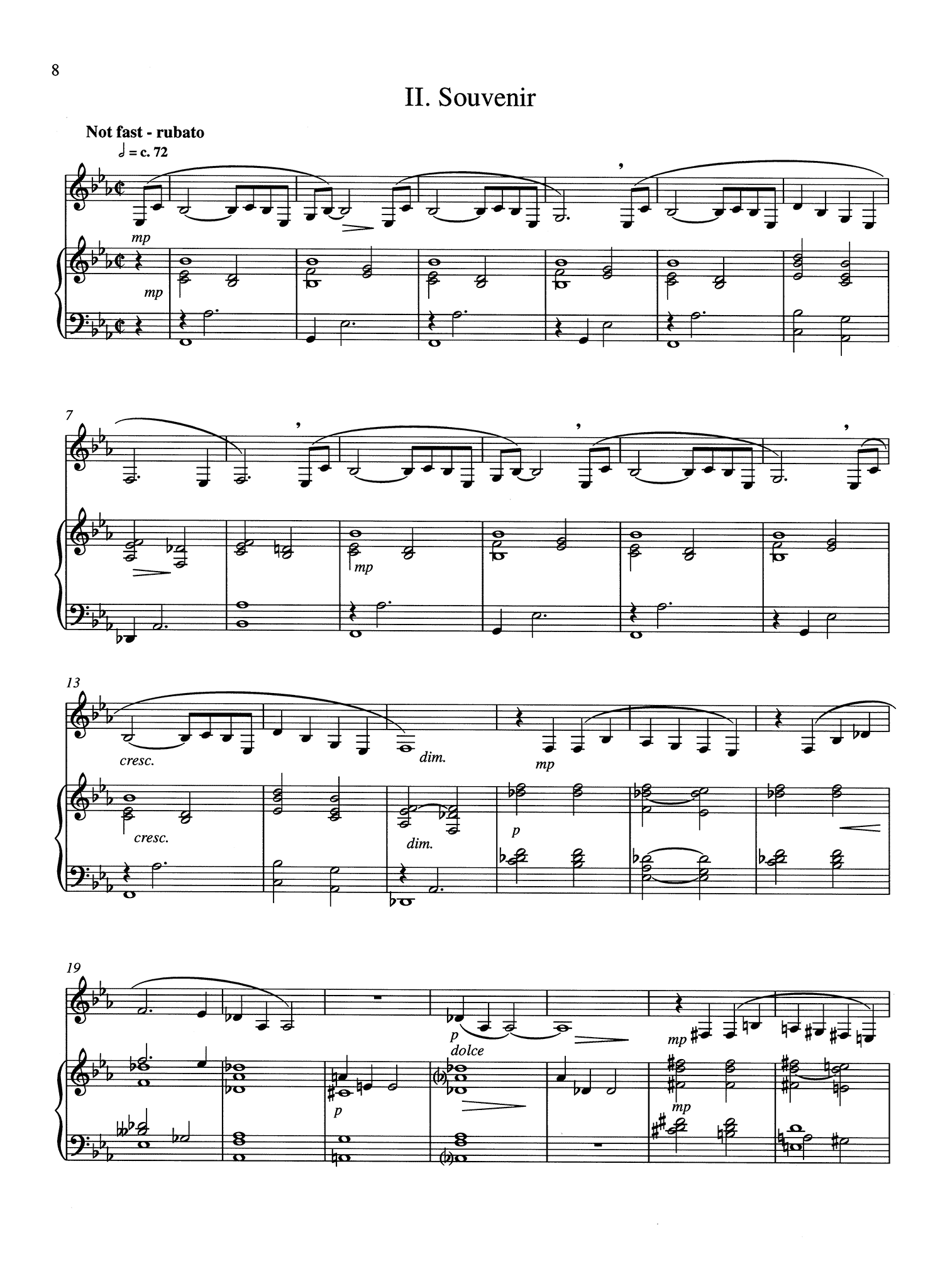 Schocker Clarinet Sonata No. 2 - Movement 2