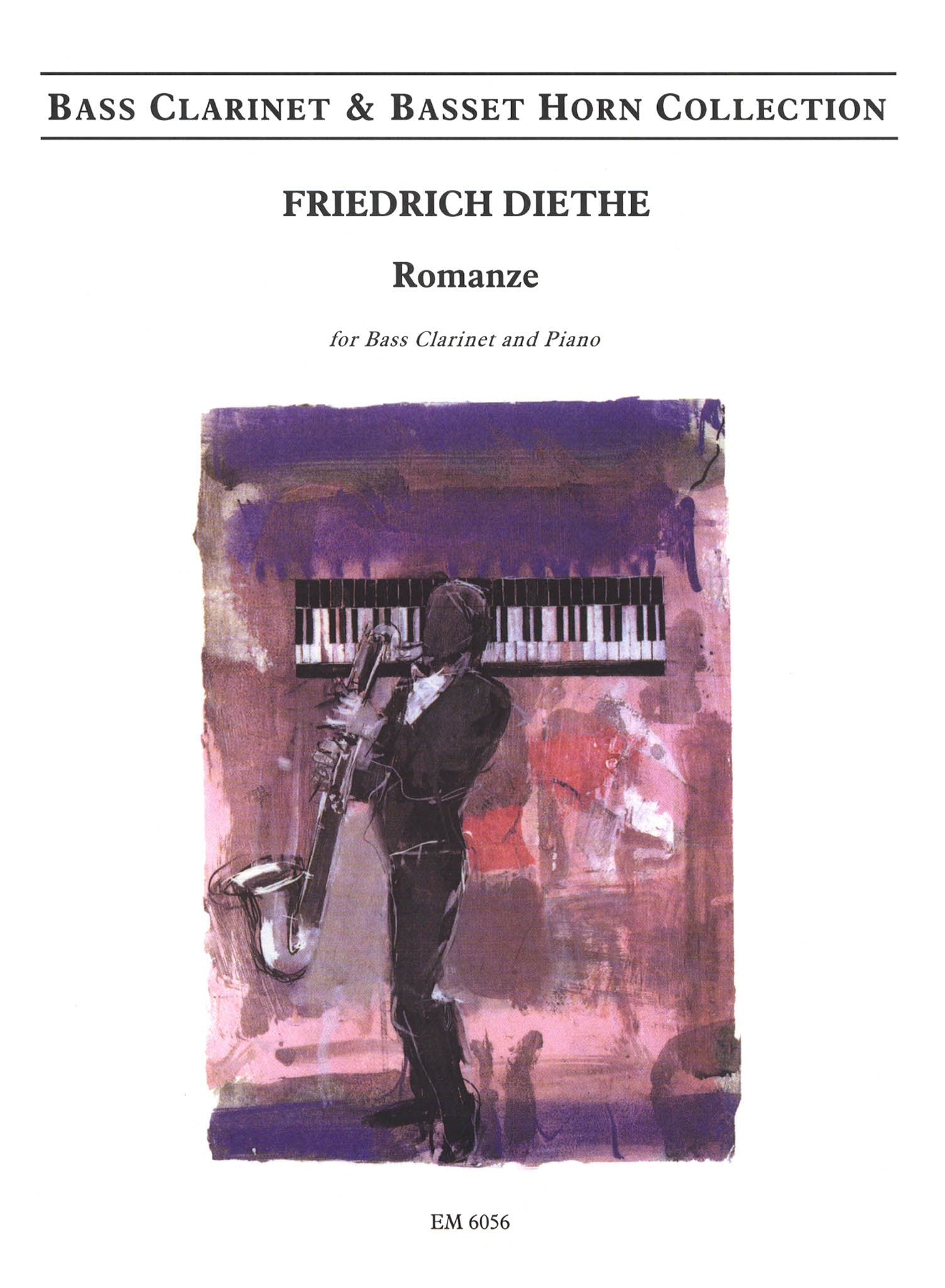 Diethe, Friedrich Romanze Bass Clarinet and Piano Cover