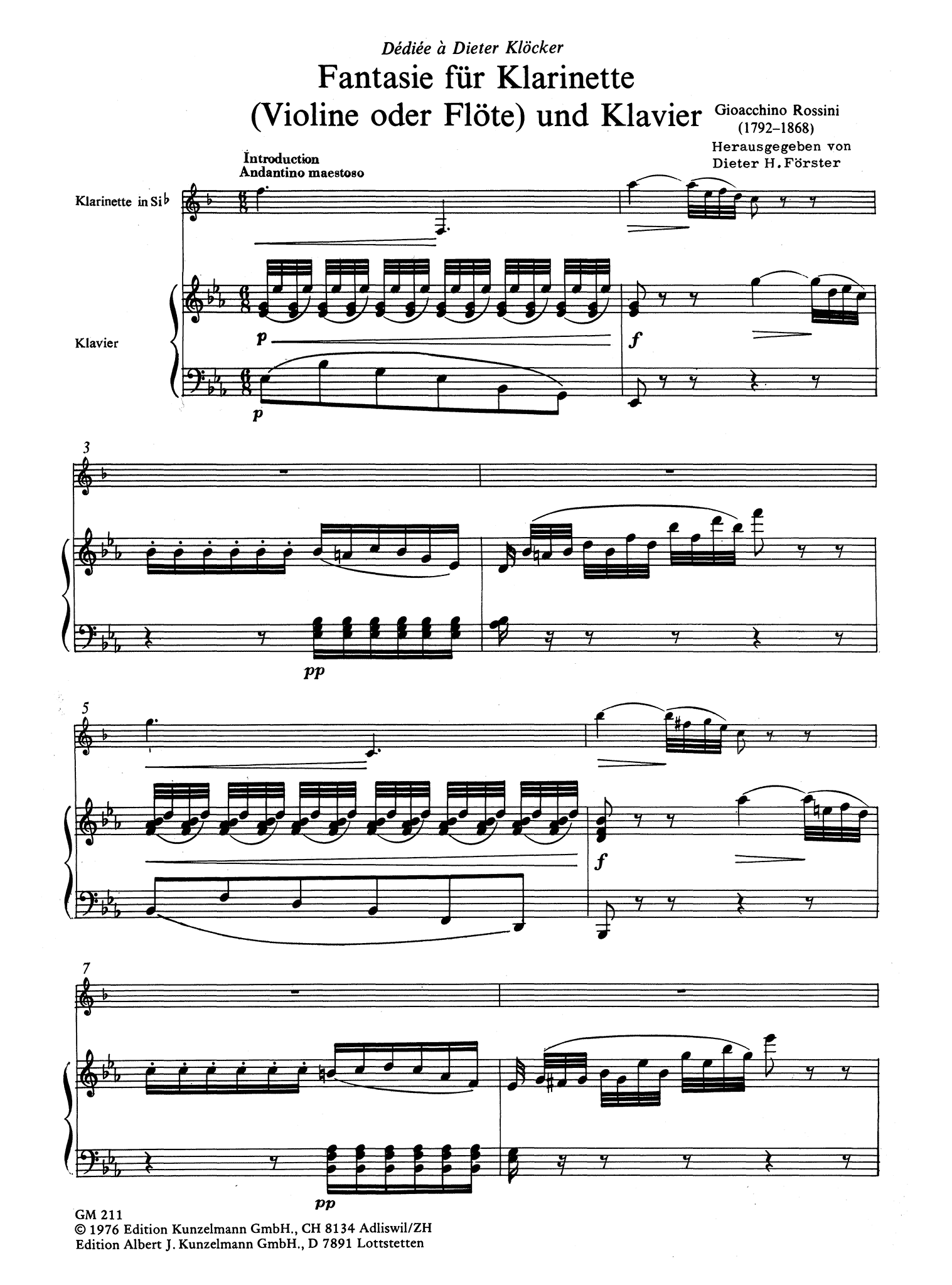 Rossini Fantasy Score