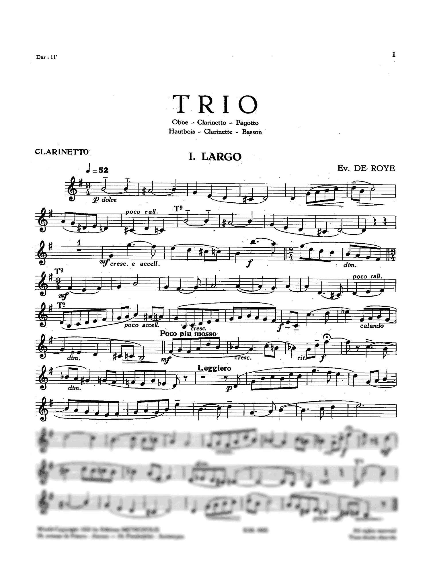 de Roye Trio clarinet part
