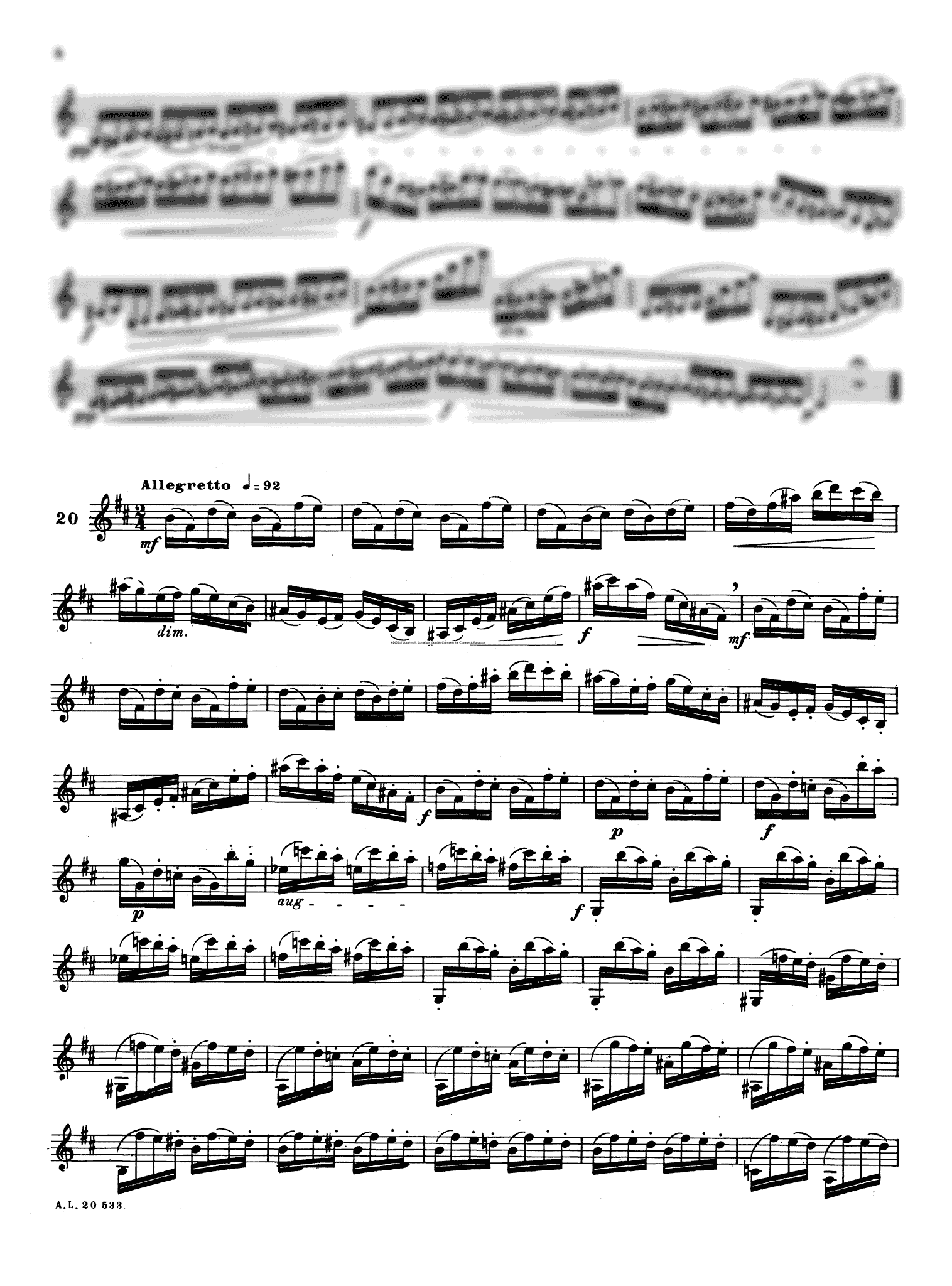 Cavallini 30 Caprices for Clarinet Book 2 Page 4