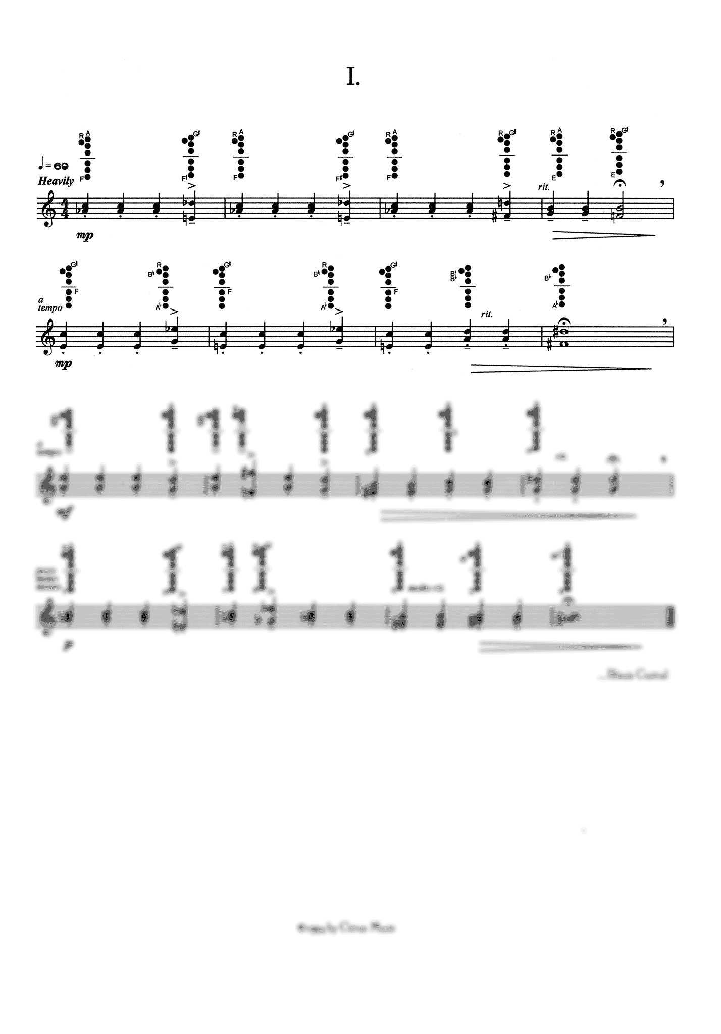 Mandat Preludes, Book I clarinet unaccompanied - movement 1