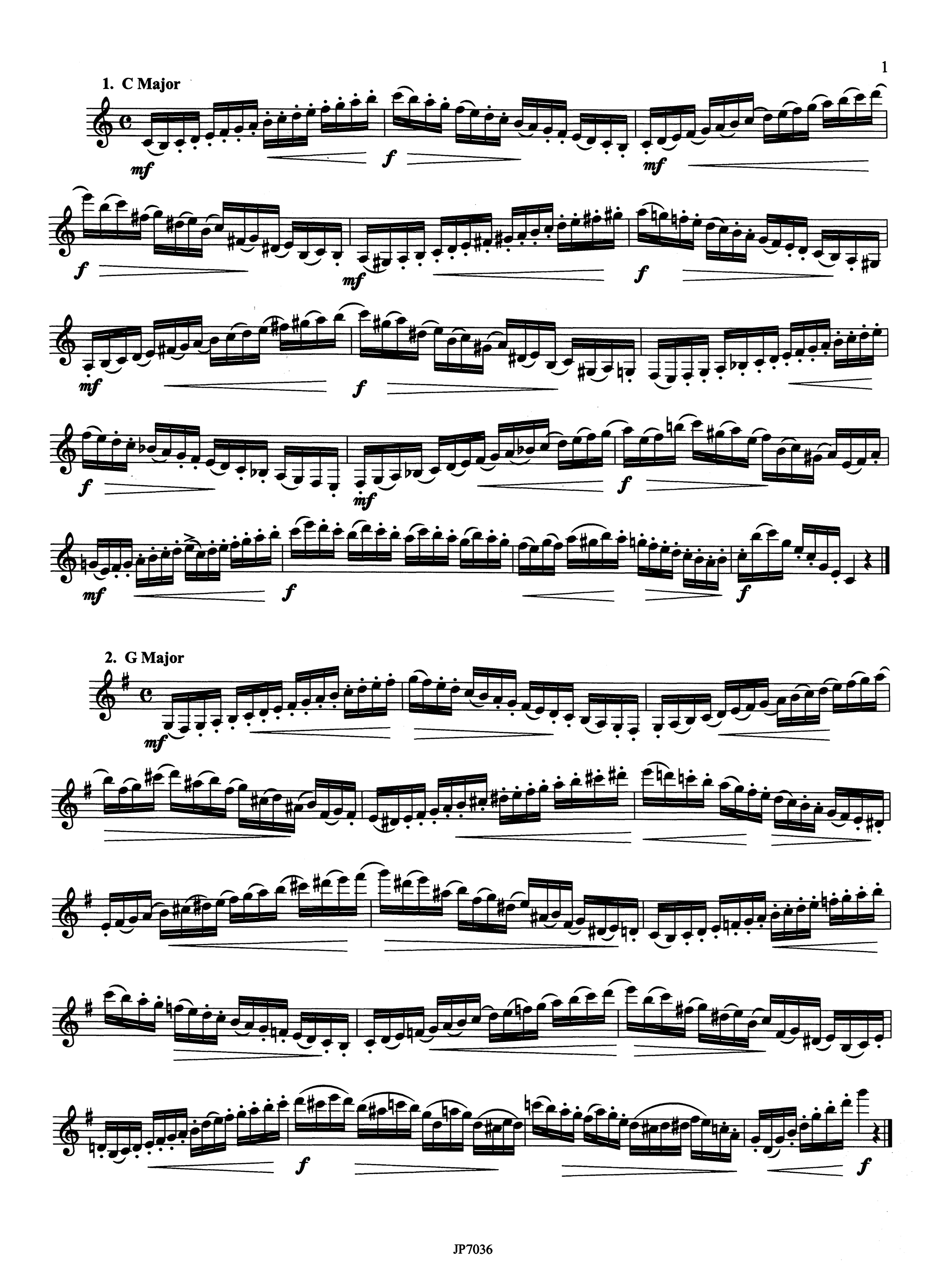 Kroepsch 416 Progressive Clarinet Studies, Book 3 Page 1