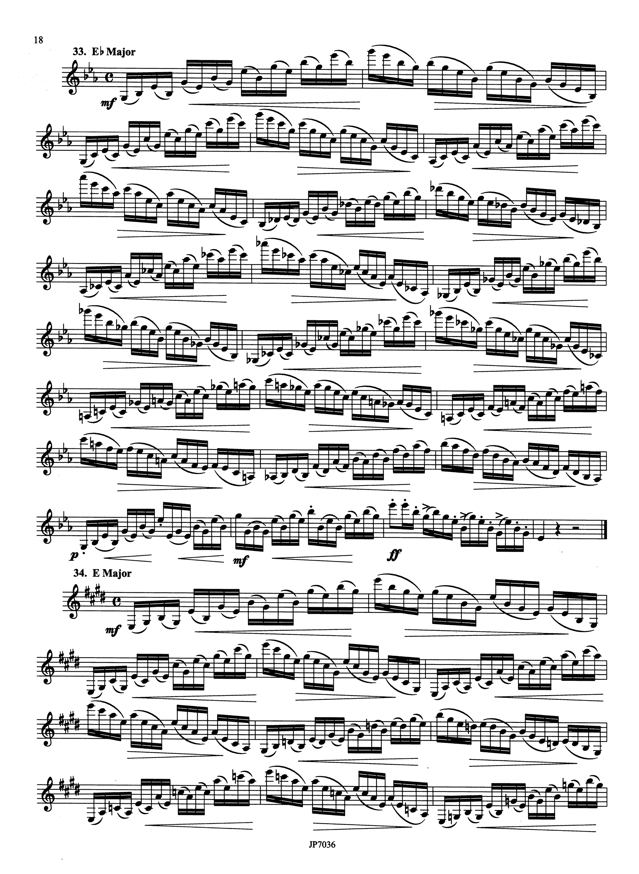 Kroepsch 416 Progressive Clarinet Studies, Book 3 Page 18
