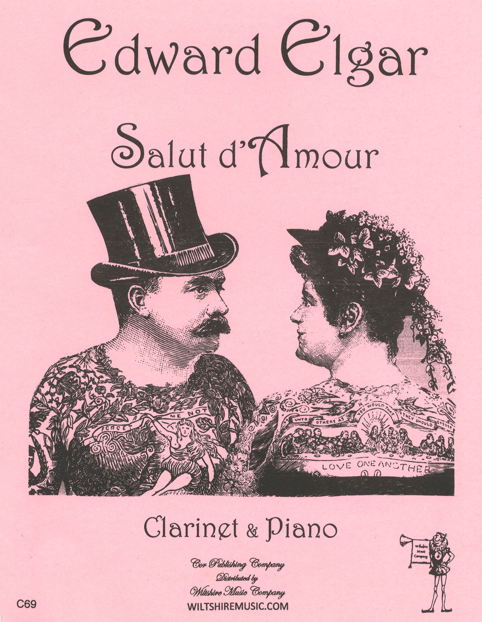 Elgar Salut d’Amour clarinet and piano arrangement cover