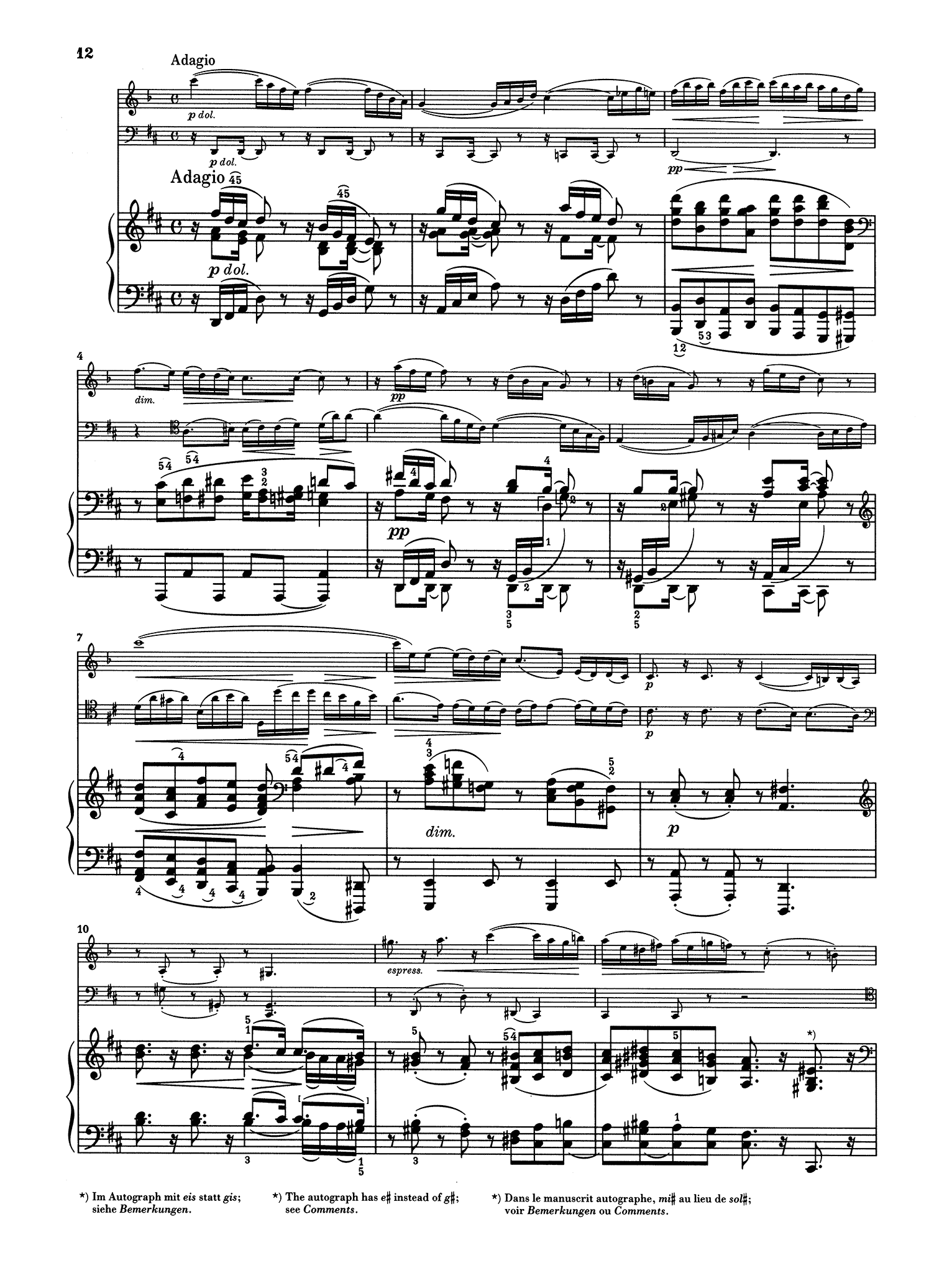 Brahms Clarinet Trio in A Minor, Op. 114 - Movement 2
