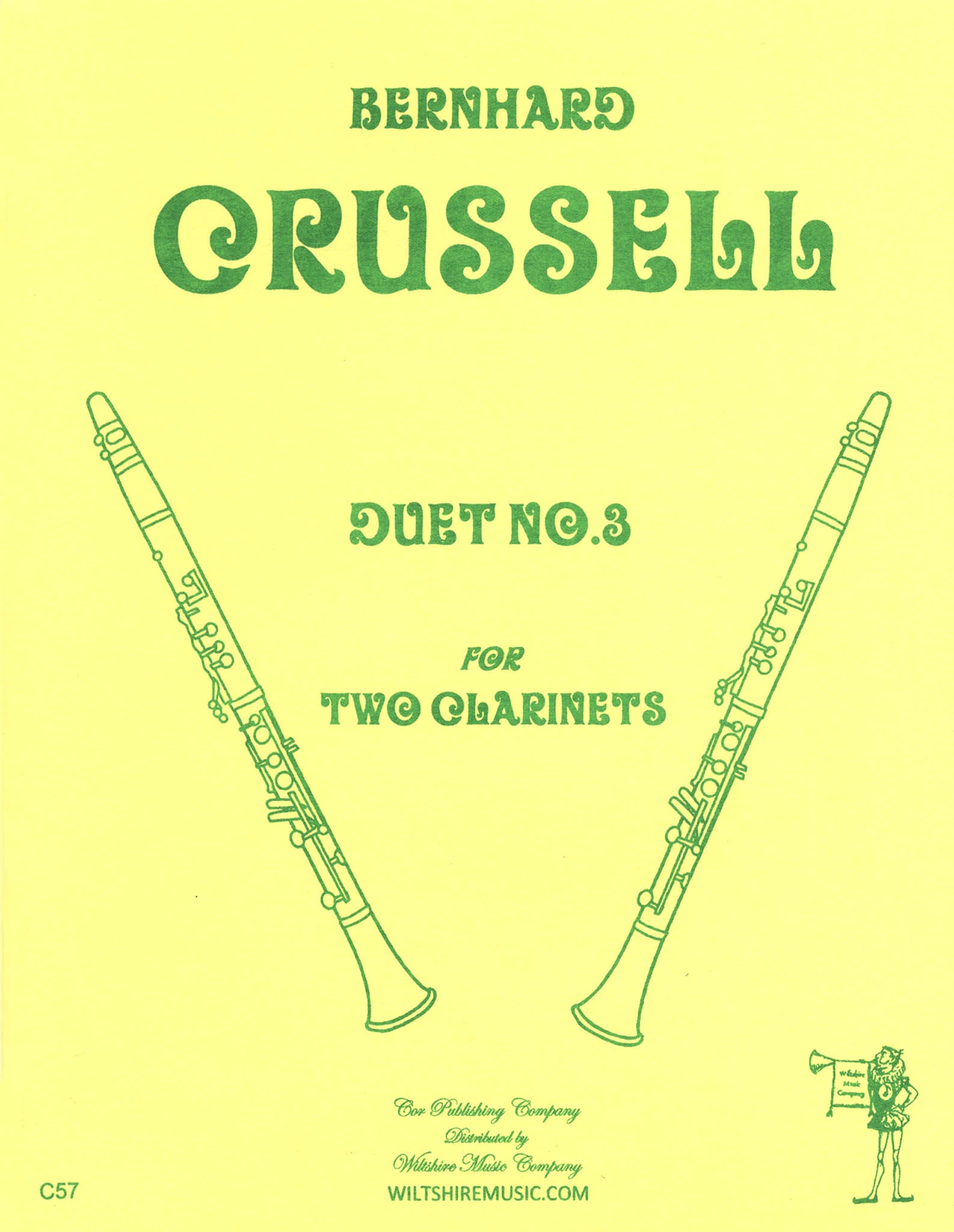 Crusell Clarinet Duet No. 3 in C Major: I. Allegro cover