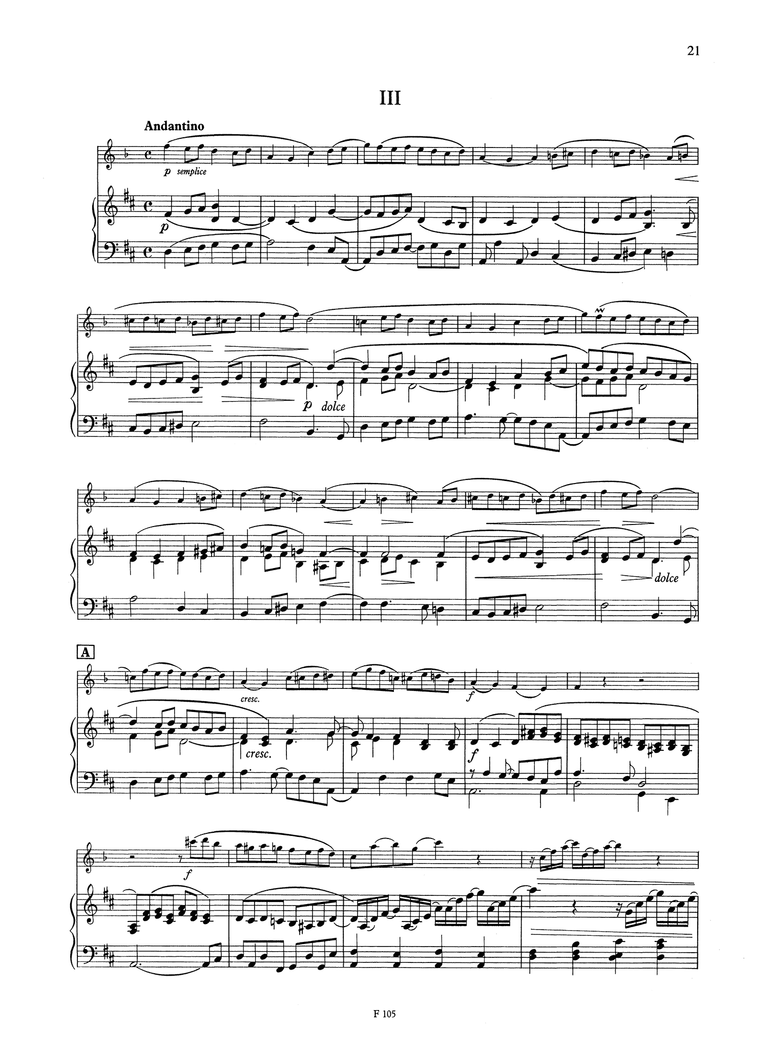 Clarinet Quintet, Op. 115 - Movement 3