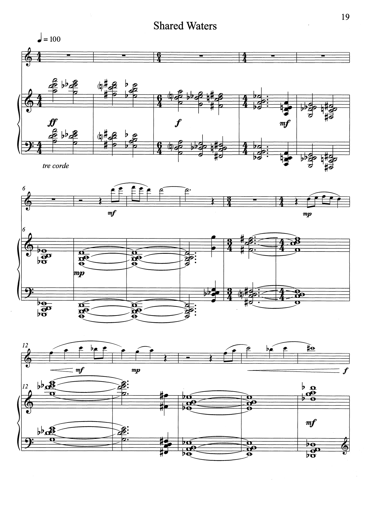 Silverman Tides clarinet and piano - Movement 4
