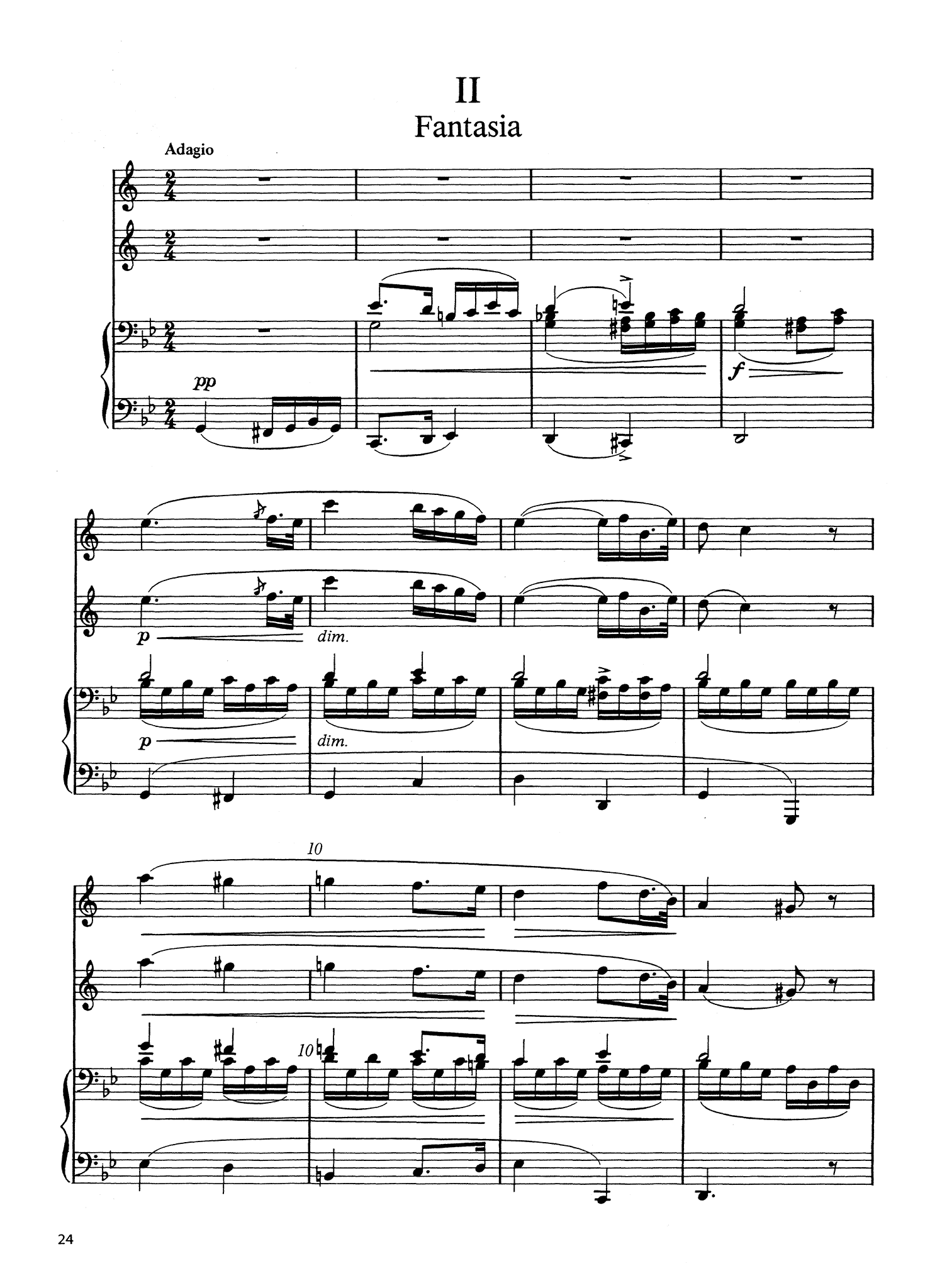 Weber Clarinet Quintet Op. 34 - Movement 2