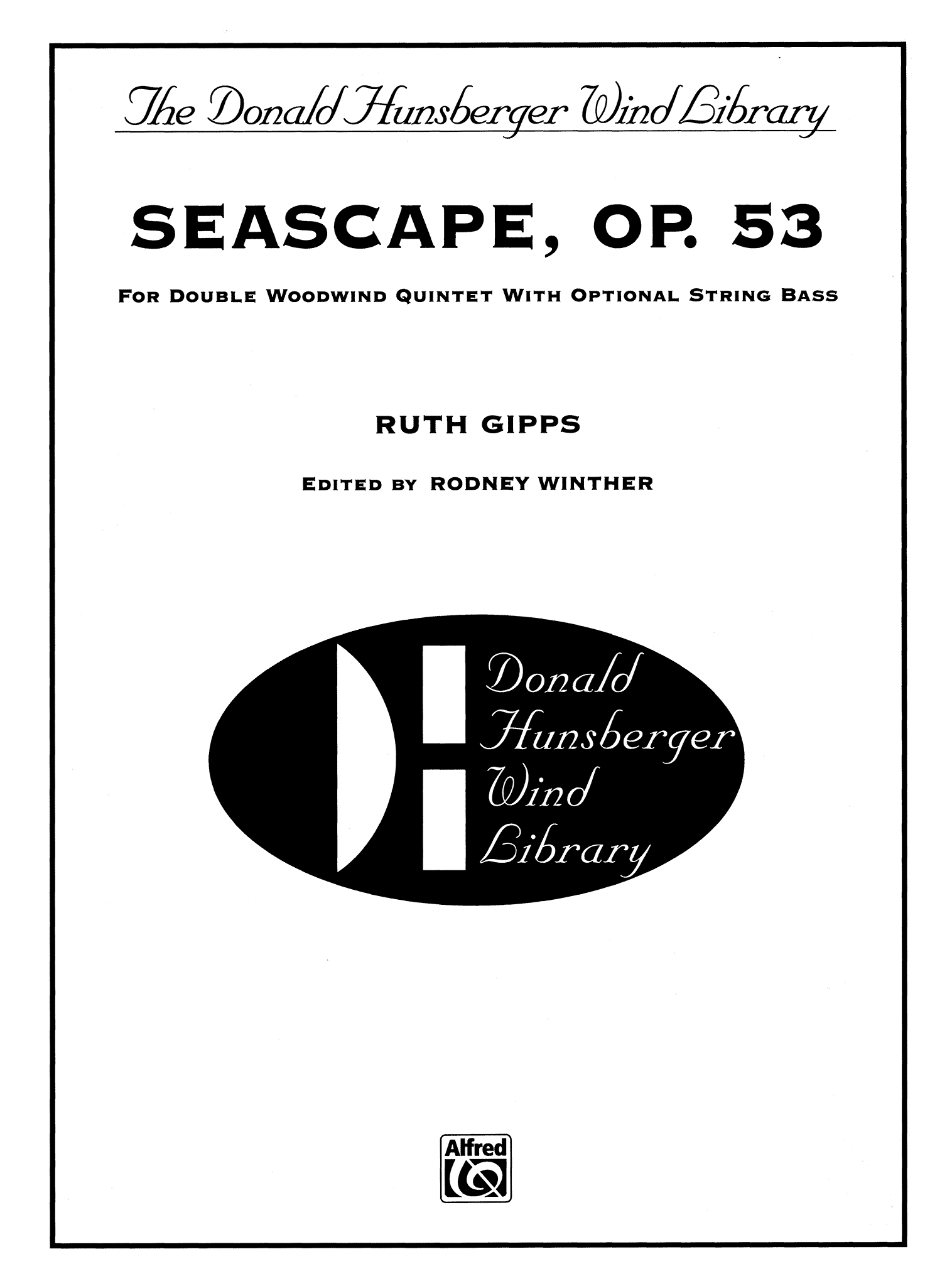 Gipps Seascape, Op. 53 double wind quintet score cover