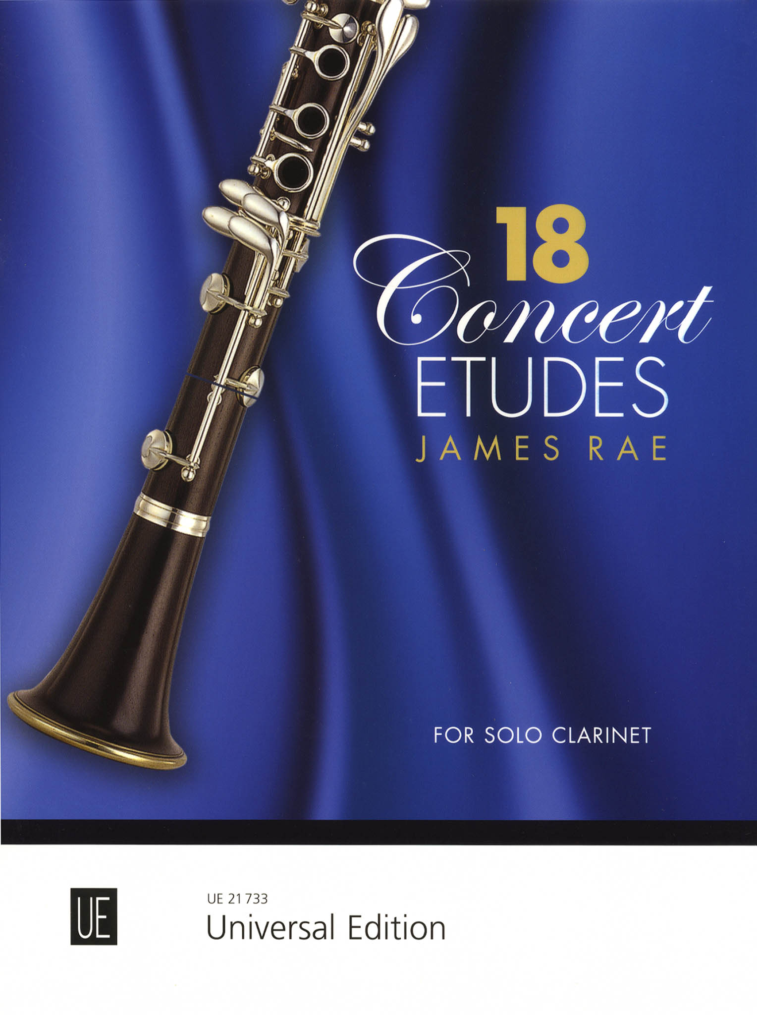 Rae 18 Concert Études for Solo Clarinet cover