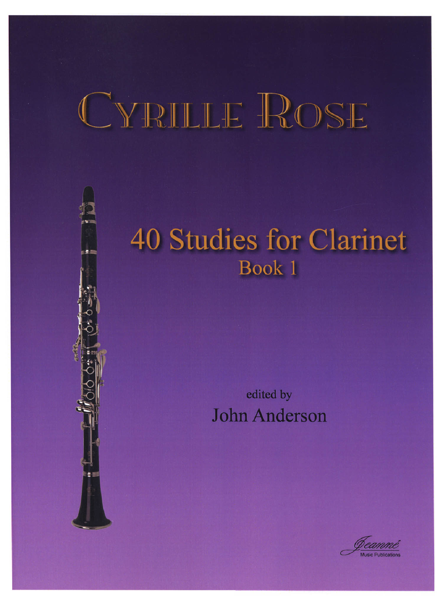 Rose 40 Clarinet Études Cover