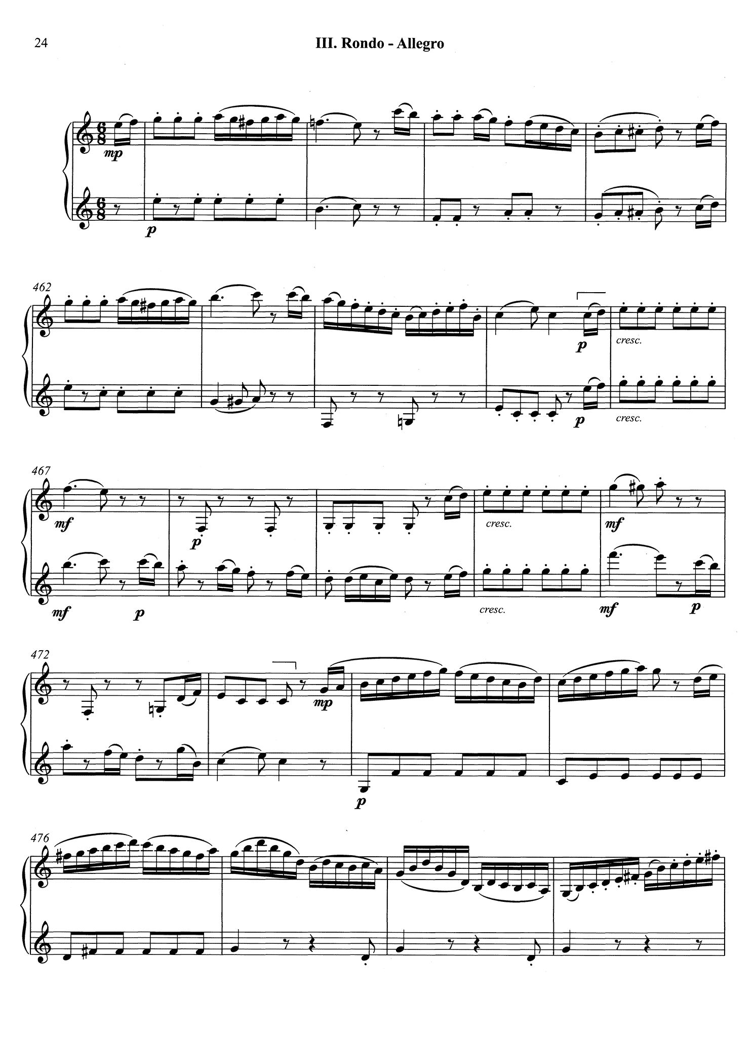 Mozart Concerto K. 622 Clarinet duet - Movement 3