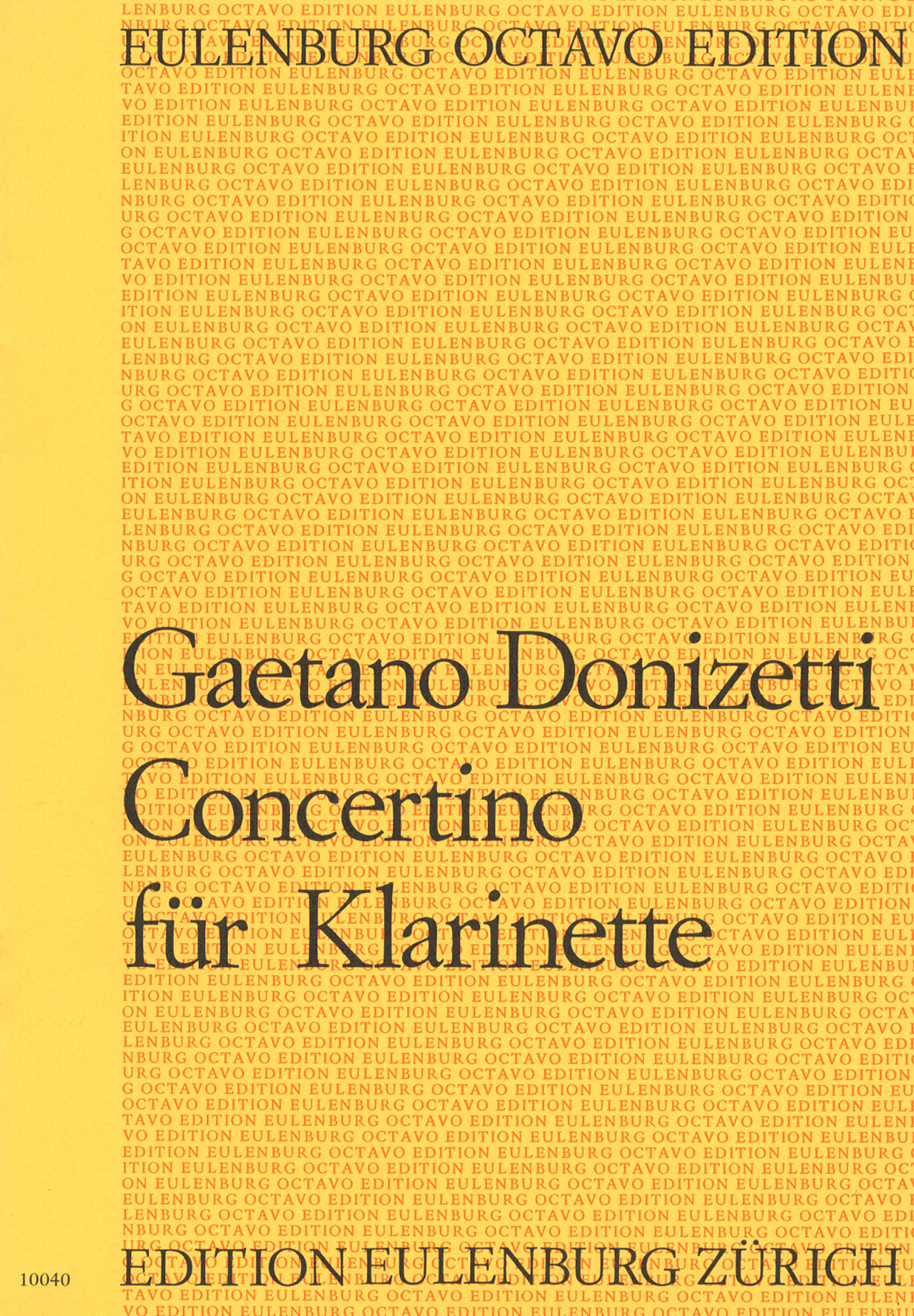 Donizetti Concertino in B-flat Major Cover