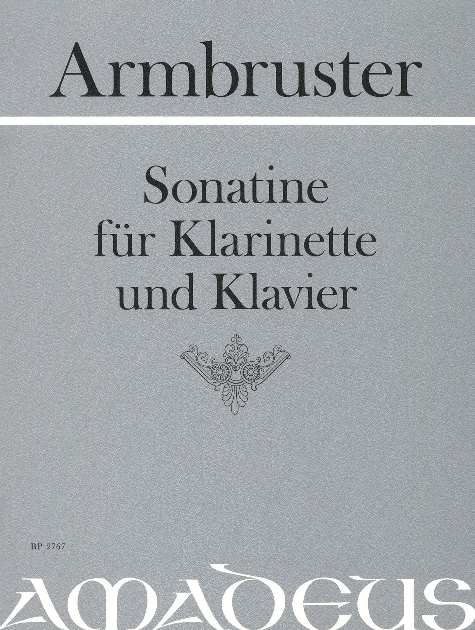 René Armbruster Sonatine clarinet and piano cover