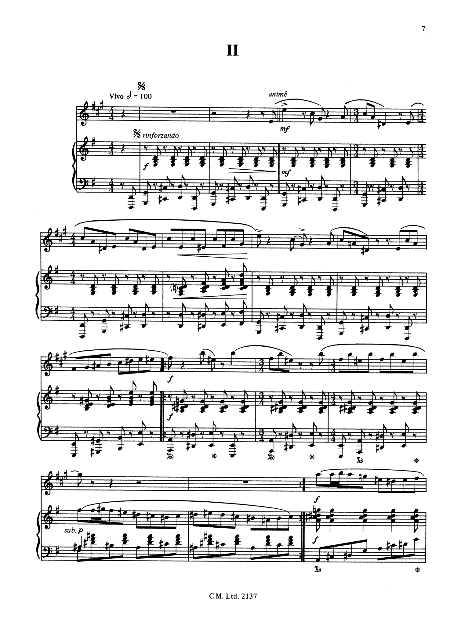 Nicholas Carphology for clarinet and piano - Movement 2