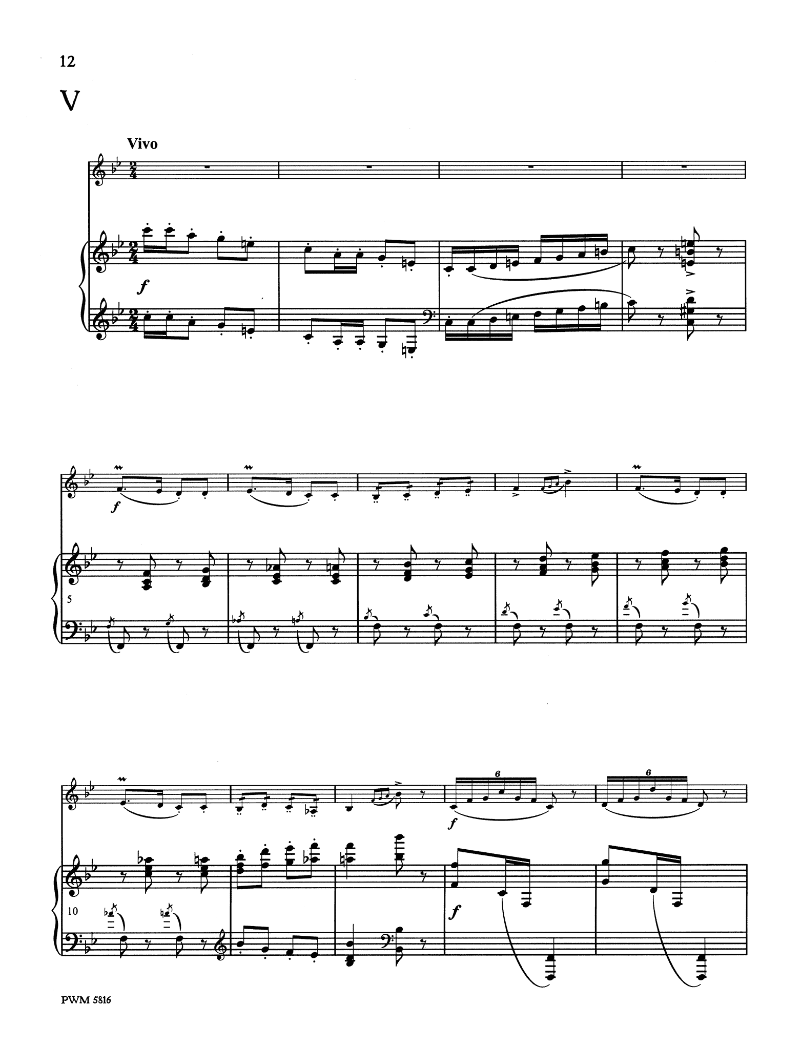 Bacewicz Easy Pieces for Clarinet & Piano - Movement 5