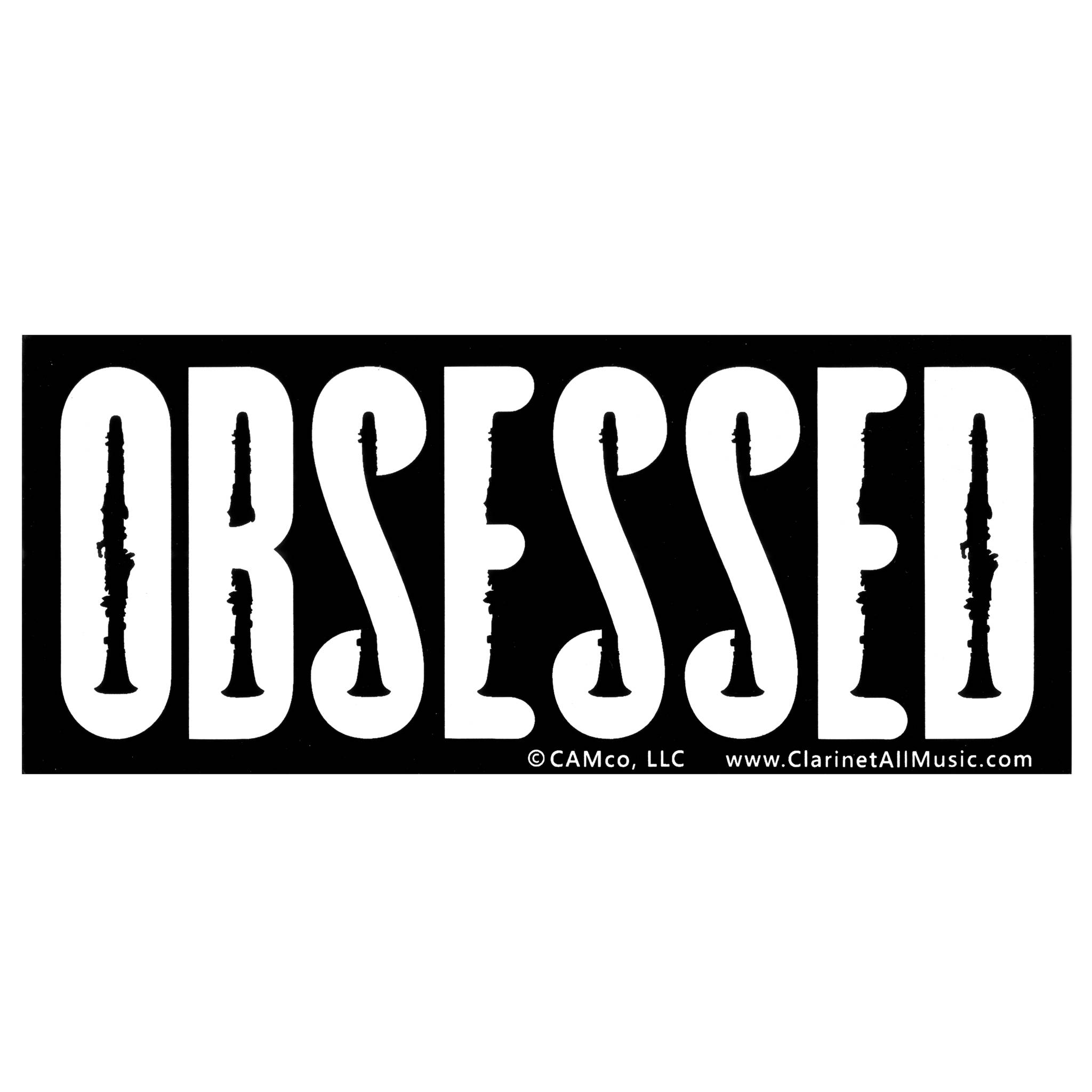Clarinet Obsessed Vinyl Sticker | CAMco – CAMco Music, LLC
